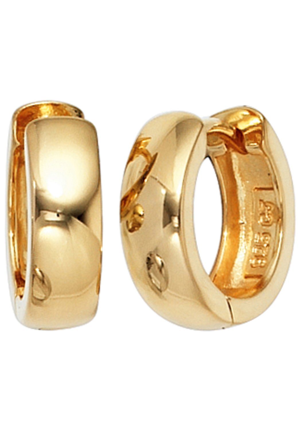 JOBO Paar Серьги-кольца, 925 Silber vergoldet