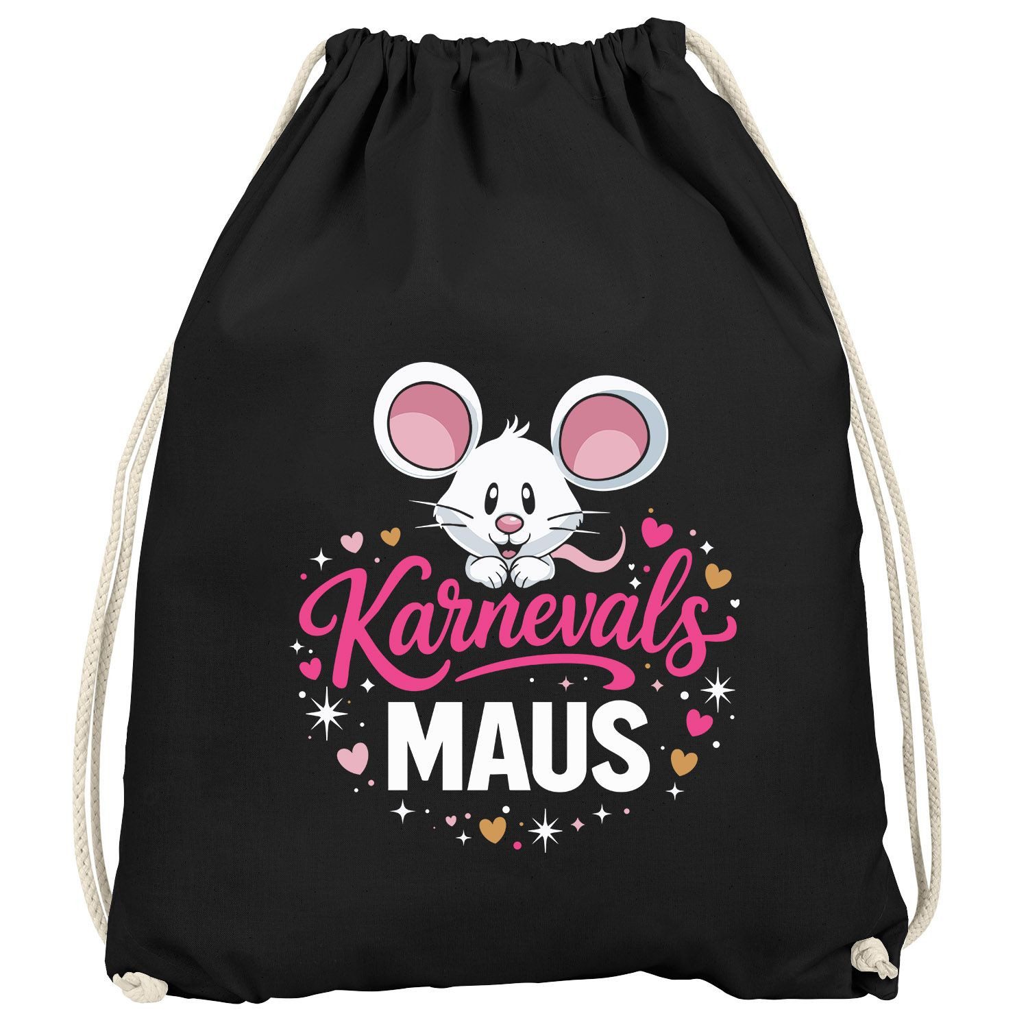 MoonWorks Turnbeutel Turnbeutel - Karnevalsmaus - Accessoires Fasching Karneval Gadgets