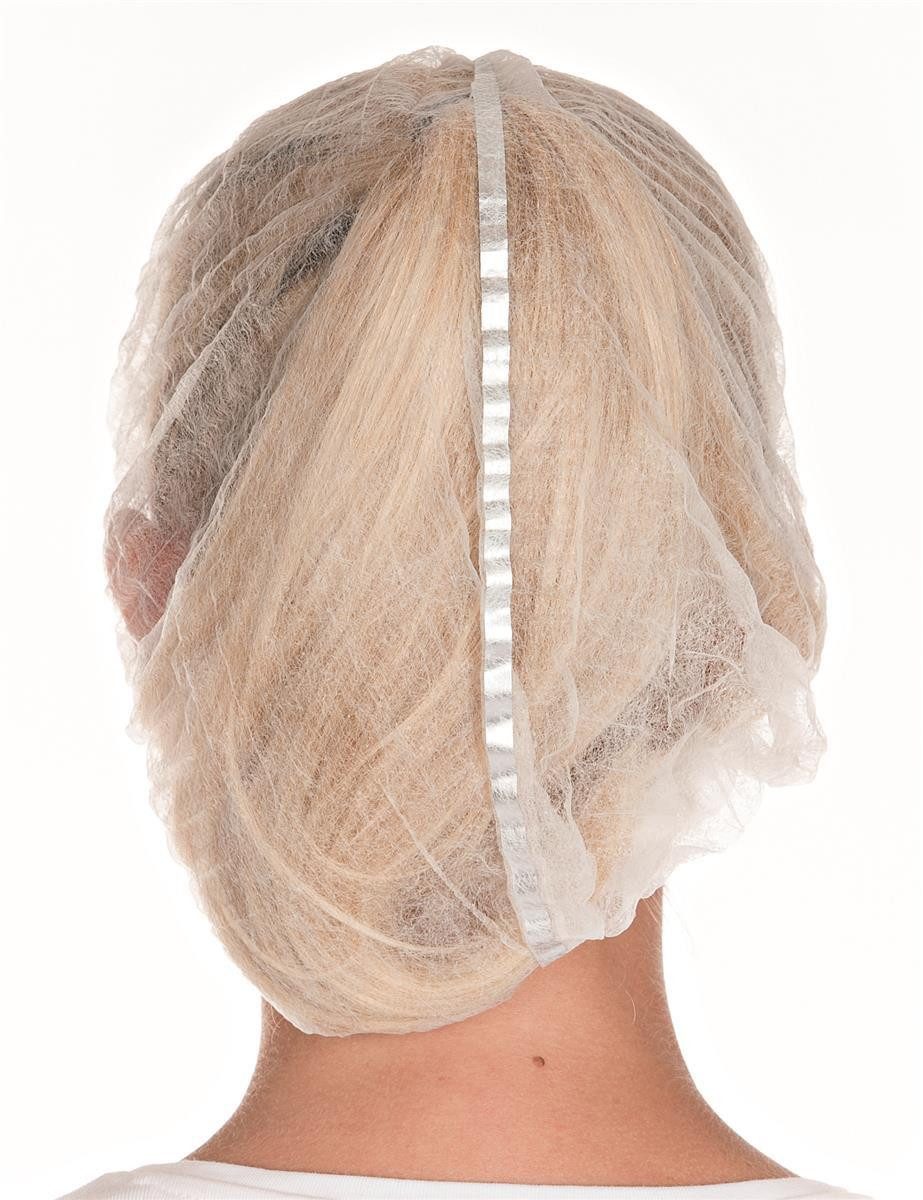 HYGOSTAR Baumwollhandschuhe 12164 Klipphauben Detect weiß ø 50 cm, PP detektierbar Beutel