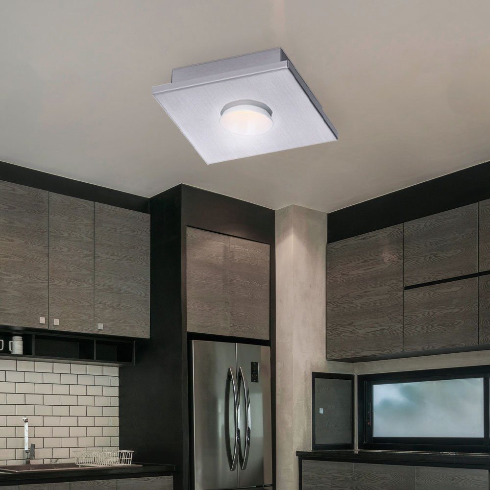 FISCHER & Deckenlampe verbaut, fest Wohnraumlampe 3-Stufen LED-Leuchtmittel HONSEL Deckenleuchte LED weiß Warmweiß, LED Deckenleuchte