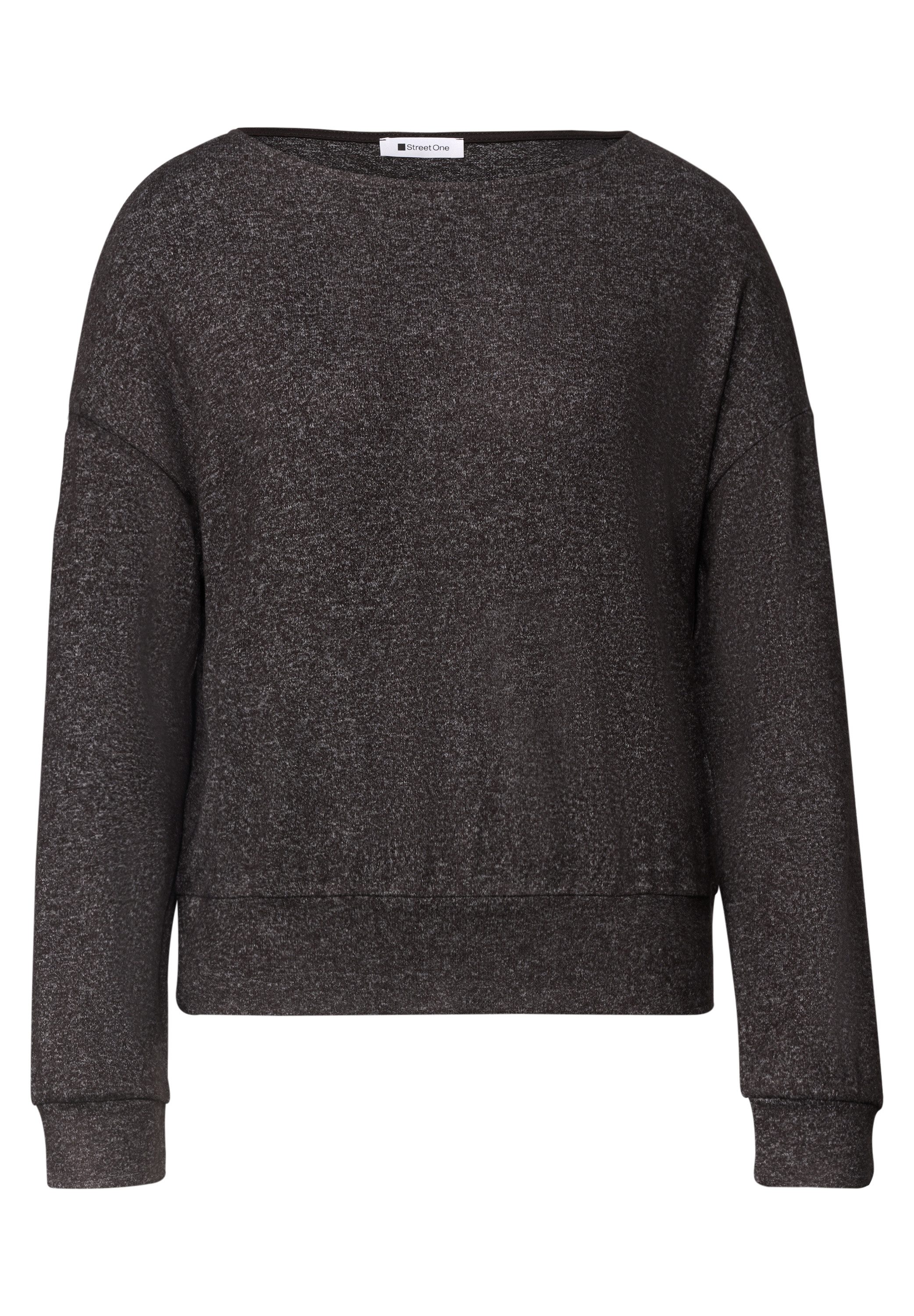 STREET ONE Langarmshirt in Unifarbe – Bild 4 von 5