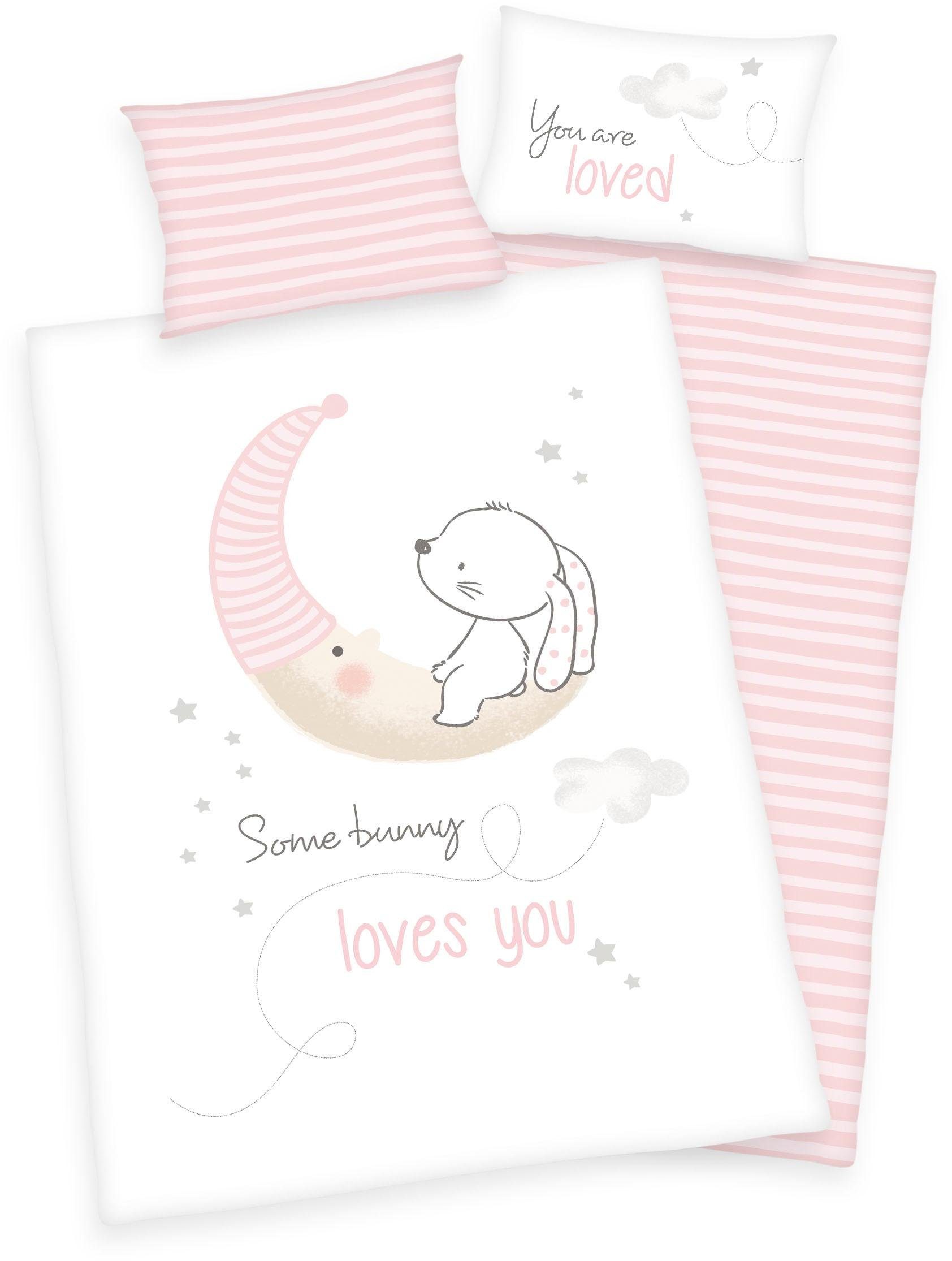 Baby Best Babybettwäsche Baby Best "Little Bunny", Renforcé, mit Mond und H günstig online kaufen