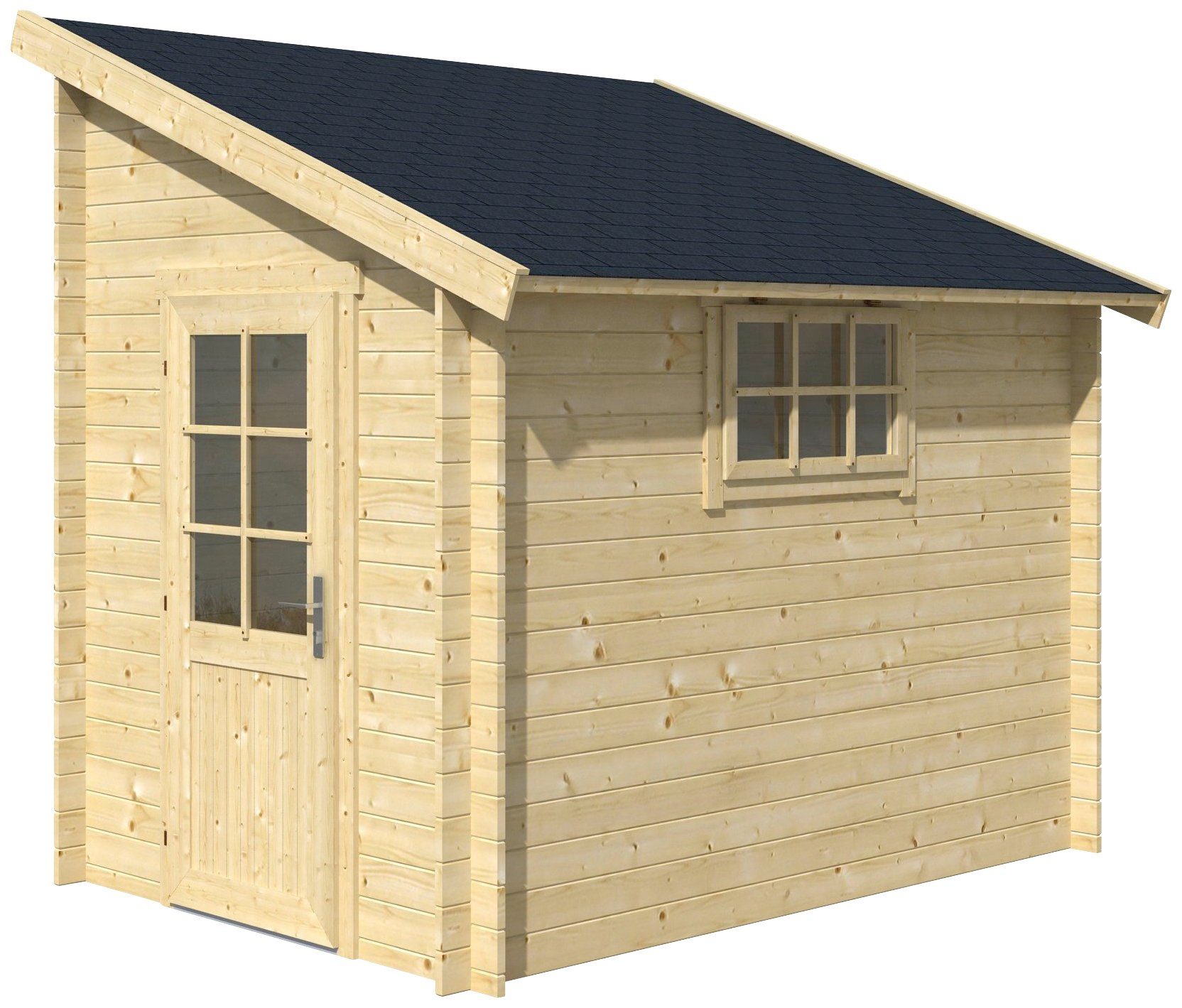 LASITA MAJA Gartenhaus Jura 2, BxT: 215x295 cm, Blockbohlenhaus 28mm