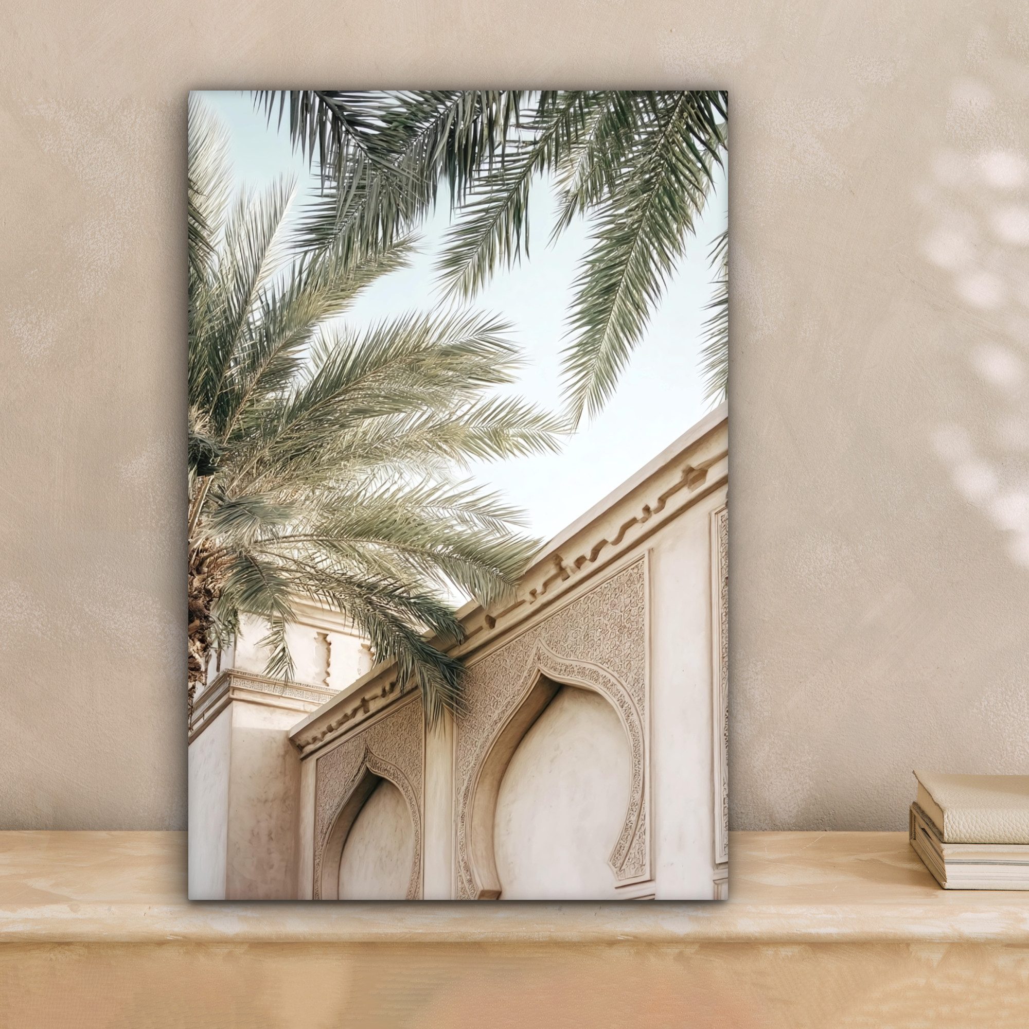 OneMillionCanvasses® Leinwandbild Gebäude - Palmen - günstig online kaufen