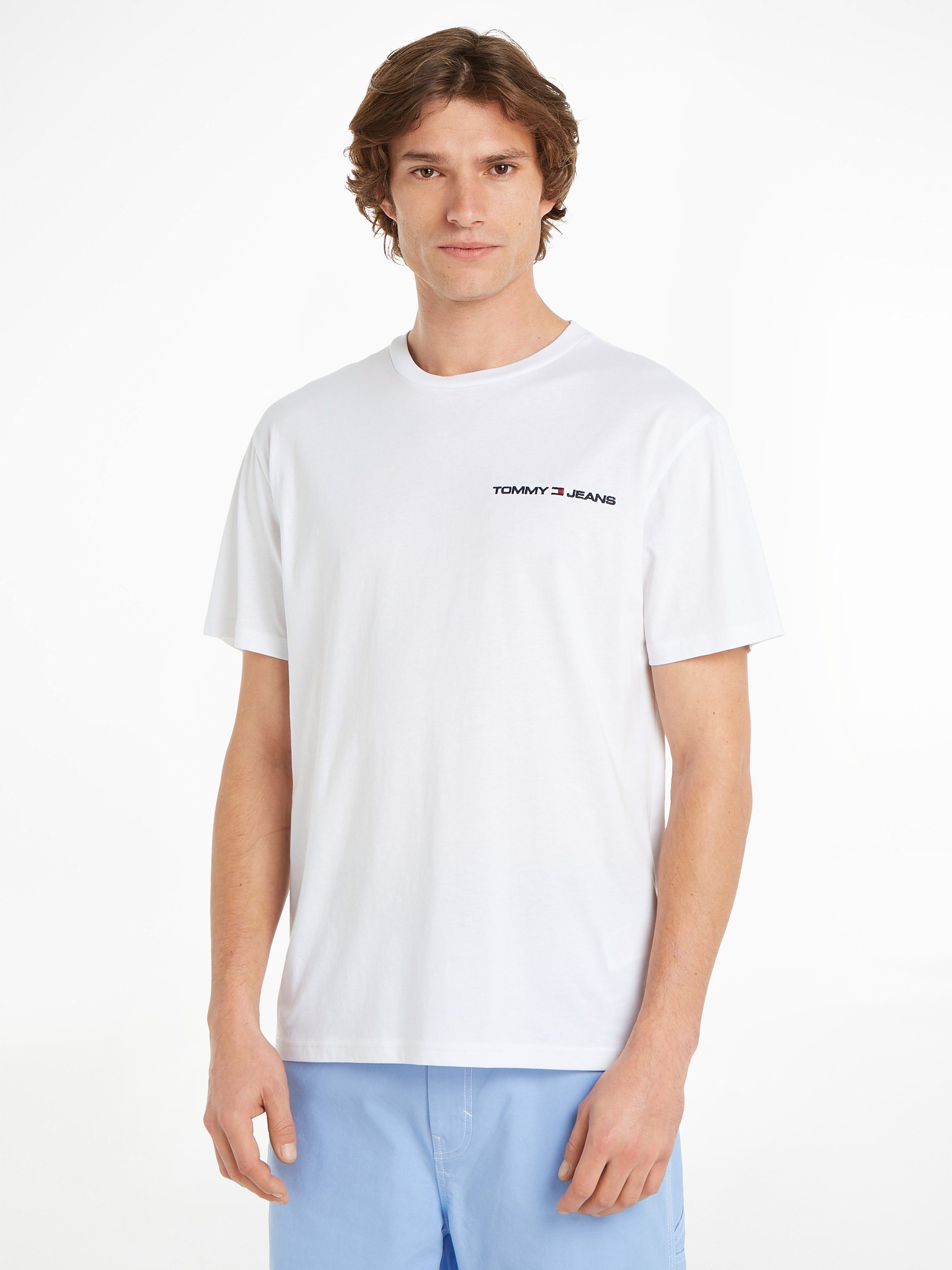 Tommy Jeans T-Shirt TJM CLSC LINEAR CHEST TEE White