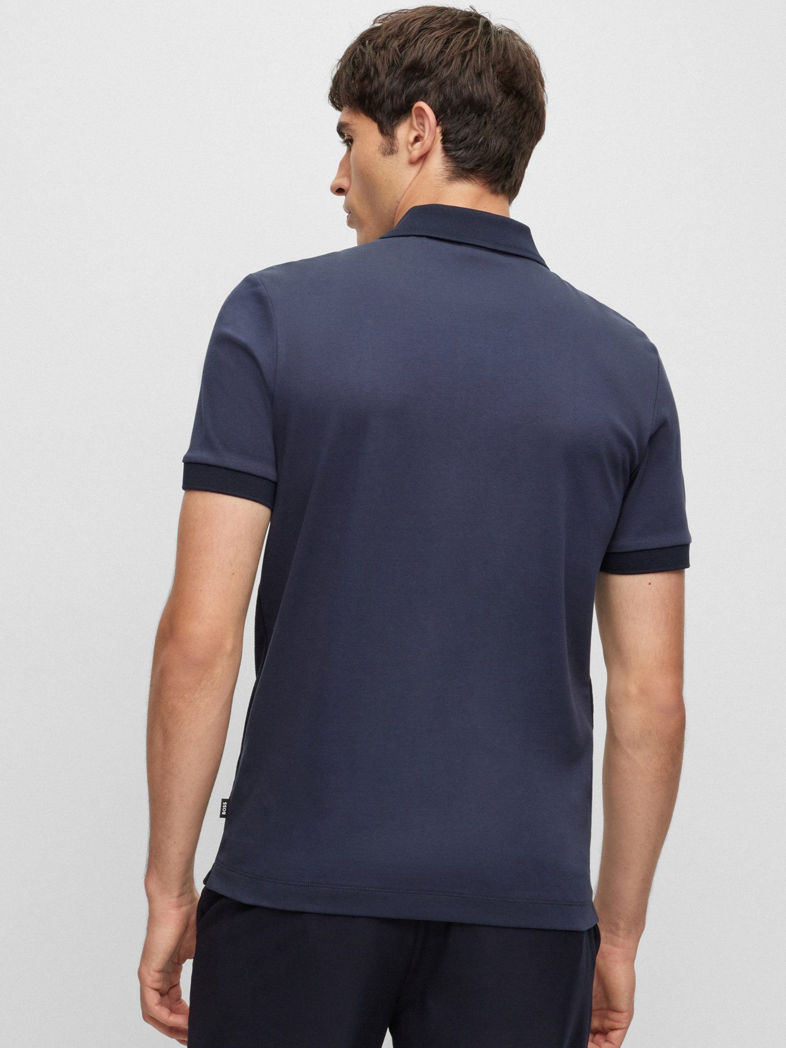 Blau (404) Polston Poloshirt BOSS (1-tlg)