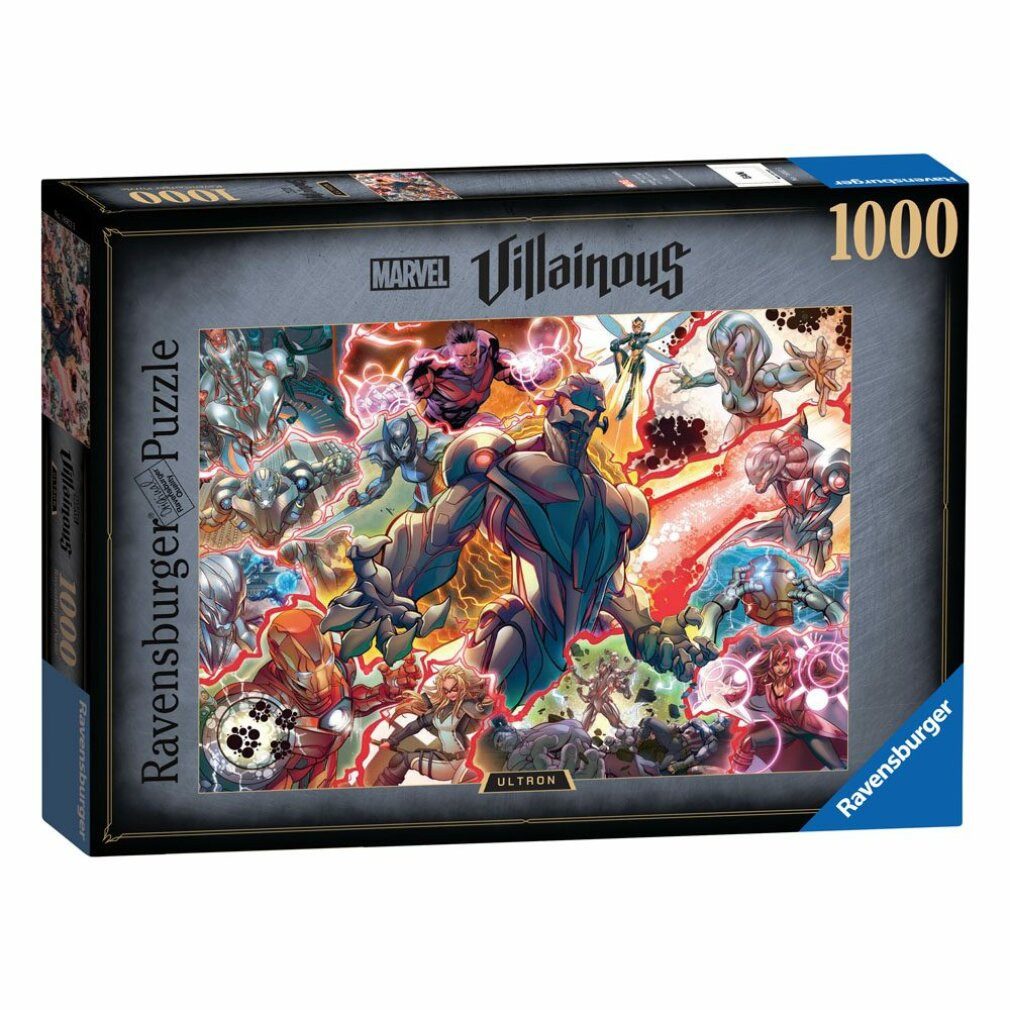 Ravensburger Puzzle Marvel Villains Ultron puzzle 1000pcs, Puzzleteile