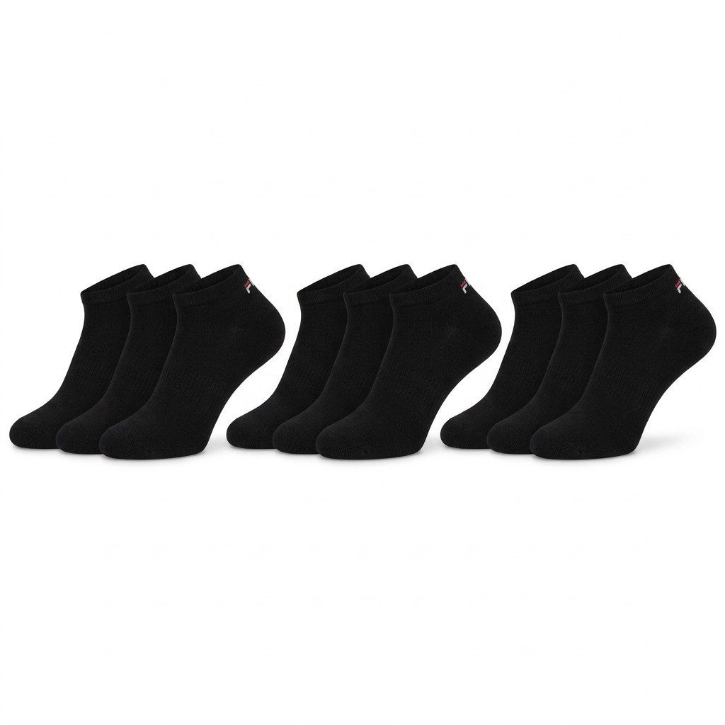 Fila Sneakersocken UNISEX INVISIBLE PLAIN SOCKS (9-Paar) mit Logo-Schriftzug – Bild 2 von 5