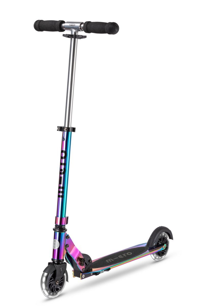 micro™ & Micro höhenverstellbar Kinderscooter Scooter klappbar Sprite LED neochrome Rollen,