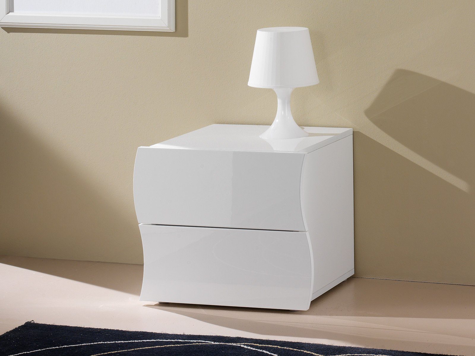 möbelando Nachtkommode Onda, 50 x 41 x 40 cm (B/H/T)