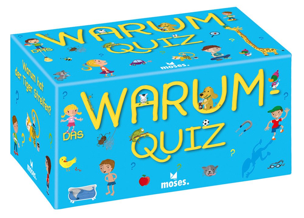 Moses. Verlag Spiel Das Warum Quiz 100 Warum-Fragen Karten-Spiel für Kinder ab 6 Jahren