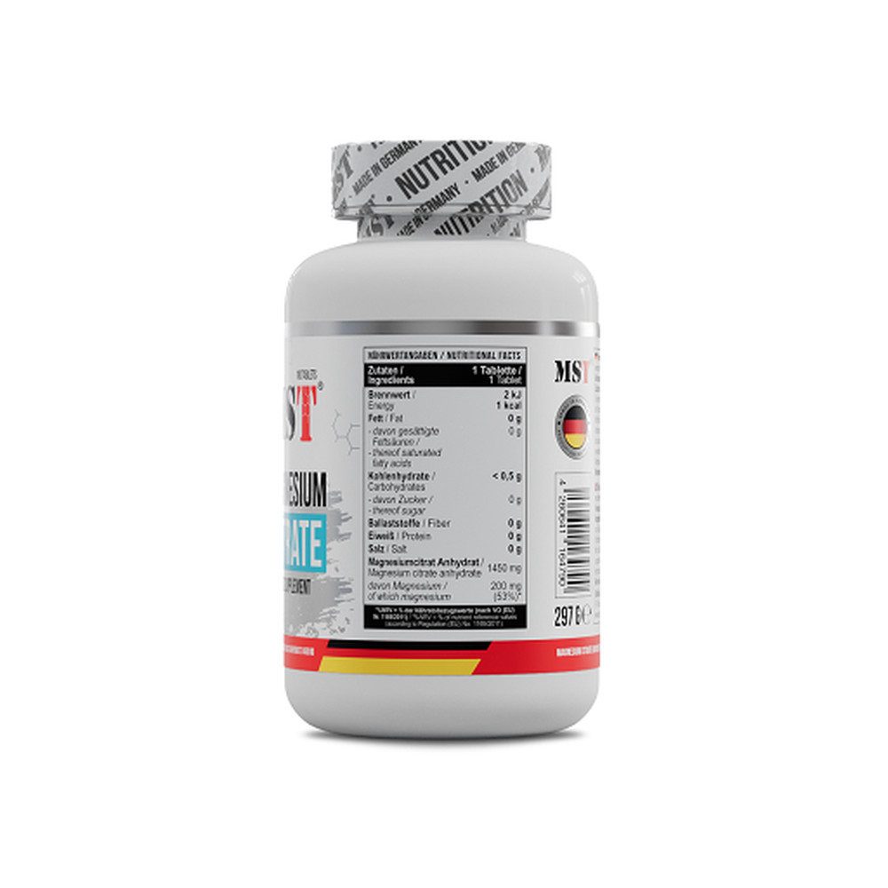 MST Nutrition MST - Magnesium Citrat 200mg - 90 Tabletten, 90 St.
