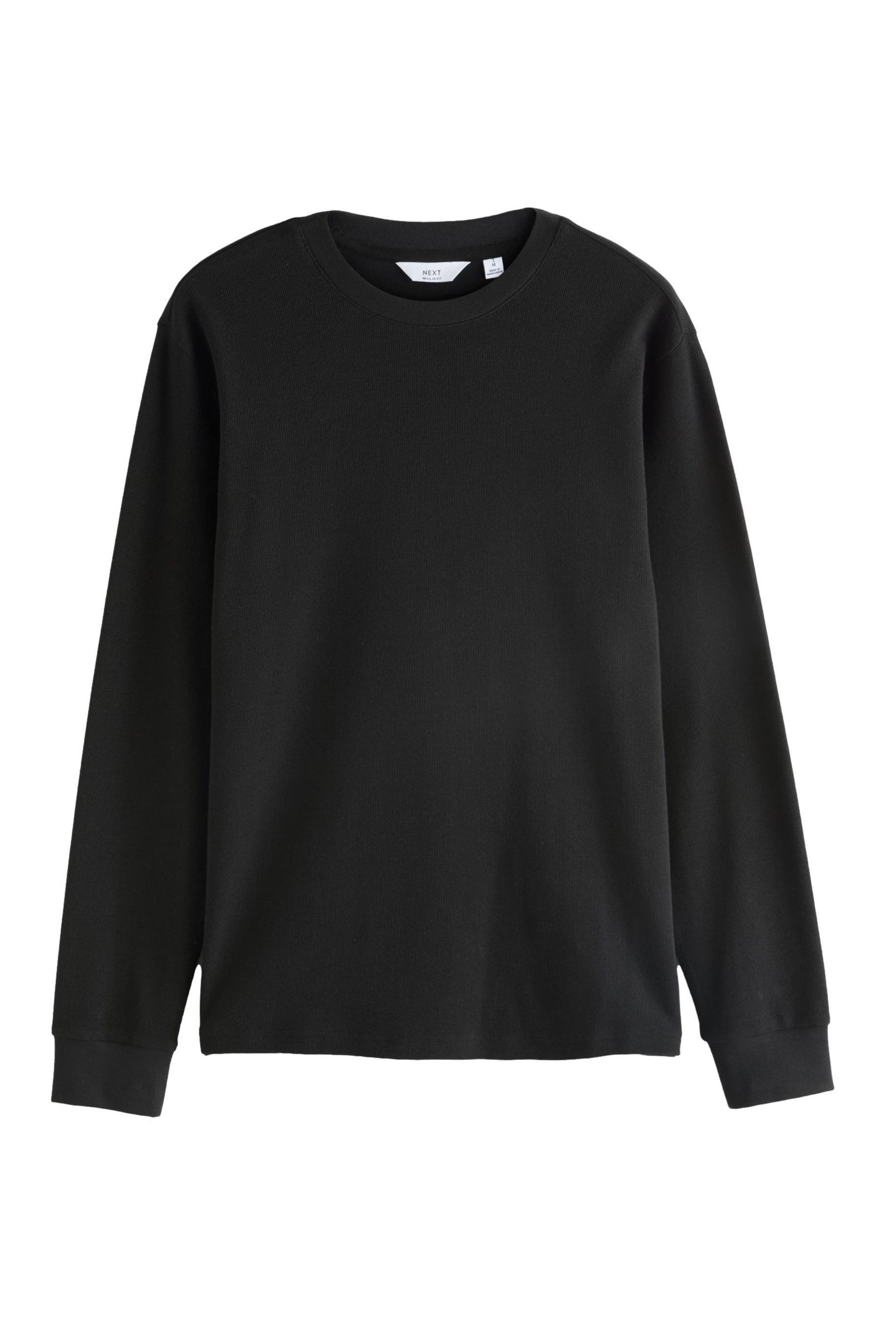 Next Langarmshirt Langärmeliges Hemd mit Micro-Waffelstruktur (1-tlg) günstig online kaufen