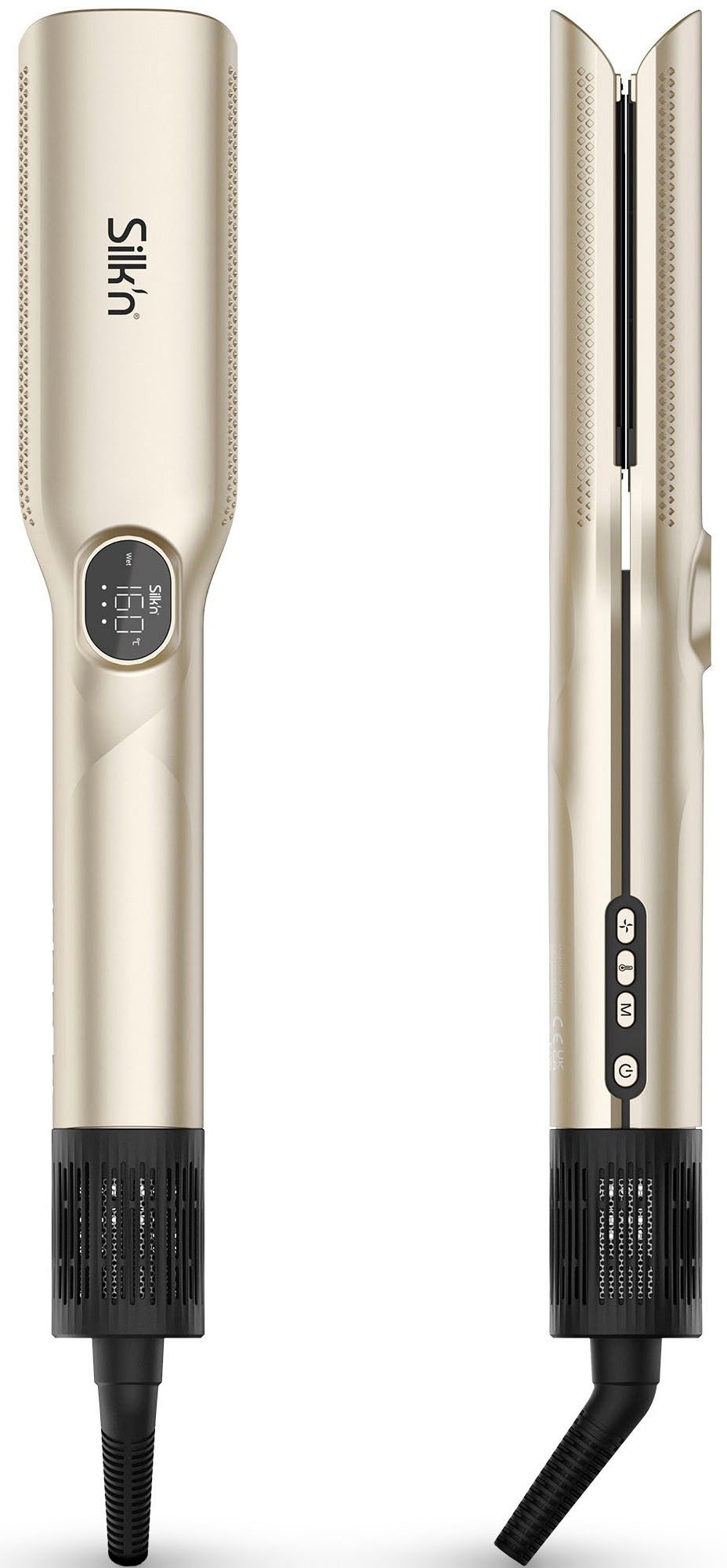 Silk'n Glätt- und Lockenstab SilkyAir Trinity, 3-in-1-Tool zum Trocknen und effizienten Stylen von nassem Haar