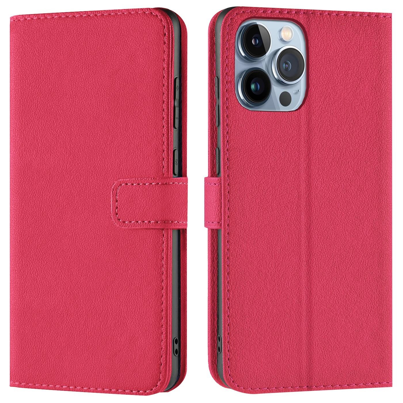 CoolGadget Handyhülle Wallet Klapp Tasche Book Case für Apple iPhone 14 Pro 6,1 Zoll, Hülle Klapphülle Flip Cover Etui Schutzhülle