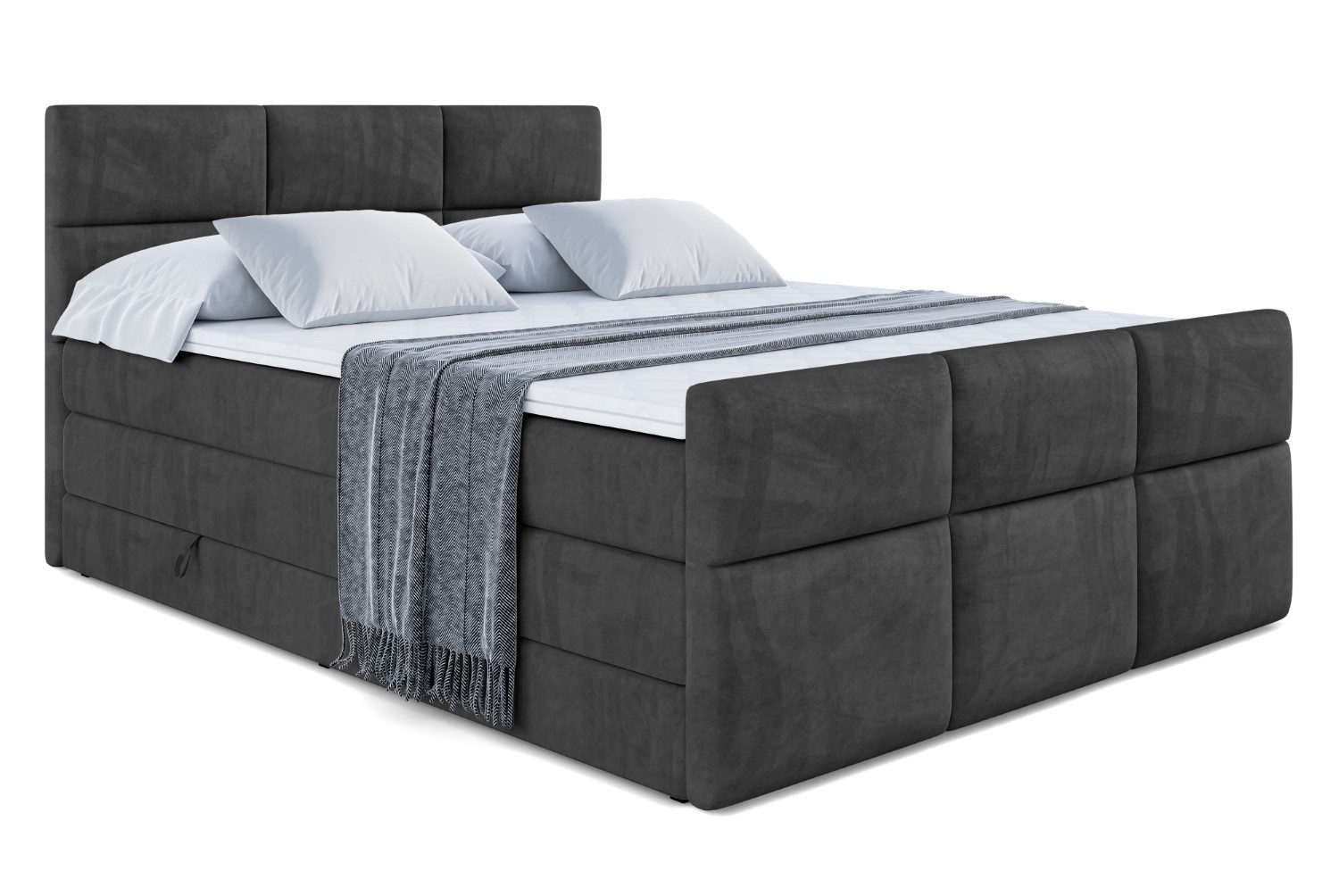 ALTDECOR Boxspringbett OHIO-Z KING (Multipocket-Matratze H4, H3 Matratze Bo günstig online kaufen