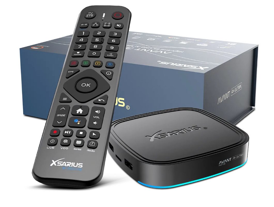 Xsarius Xsarius Avant 4+ Ultra Android 14 High-End 8K 64GB Netzwerk-Receiver