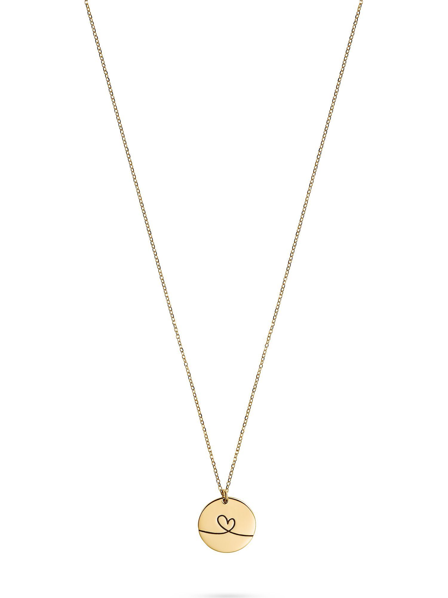 Goldkette CHRIST Damen-Kette 375er Gelbgold Herz