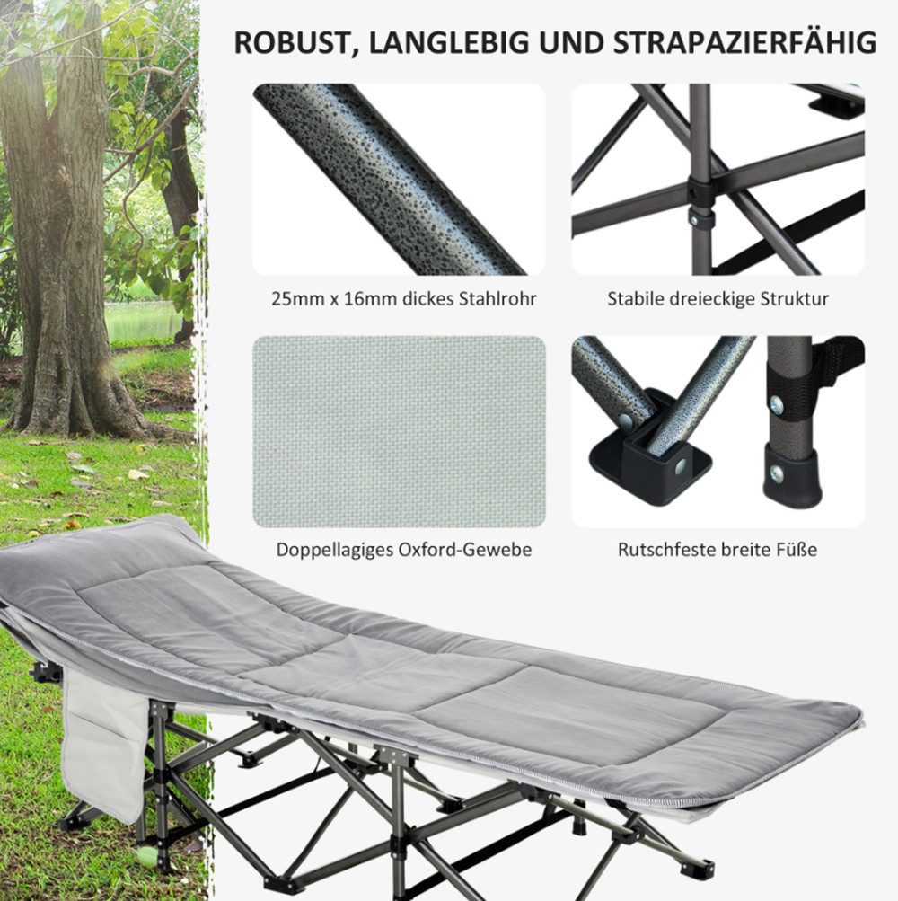 XDOVET Feldbett Feldbett faltbar Campingbett mit Matratze Tragetasche, Camp günstig online kaufen