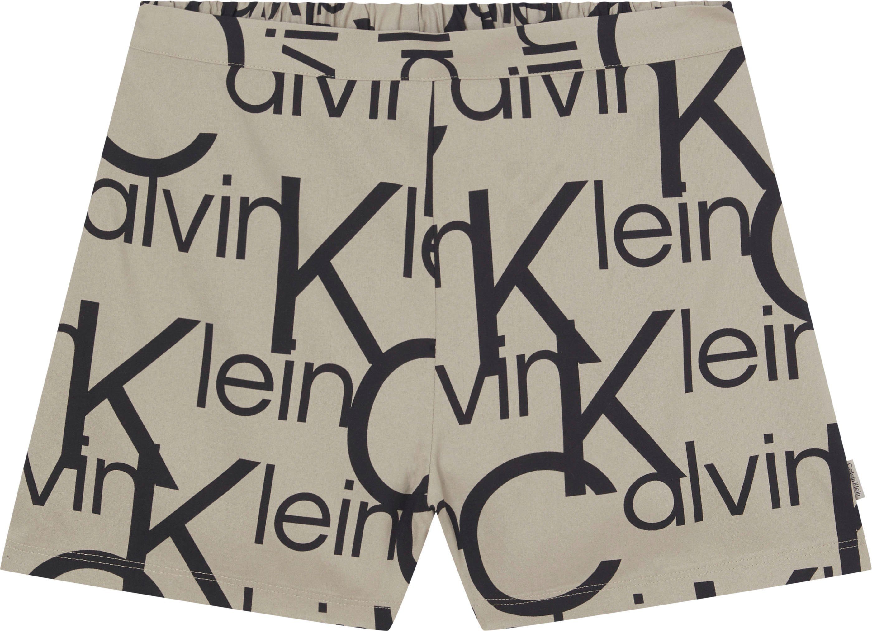 Calvin Klein Underwear Logo-Schriftzug Klein Shorts mit SHORT allover Calvin SLEEP