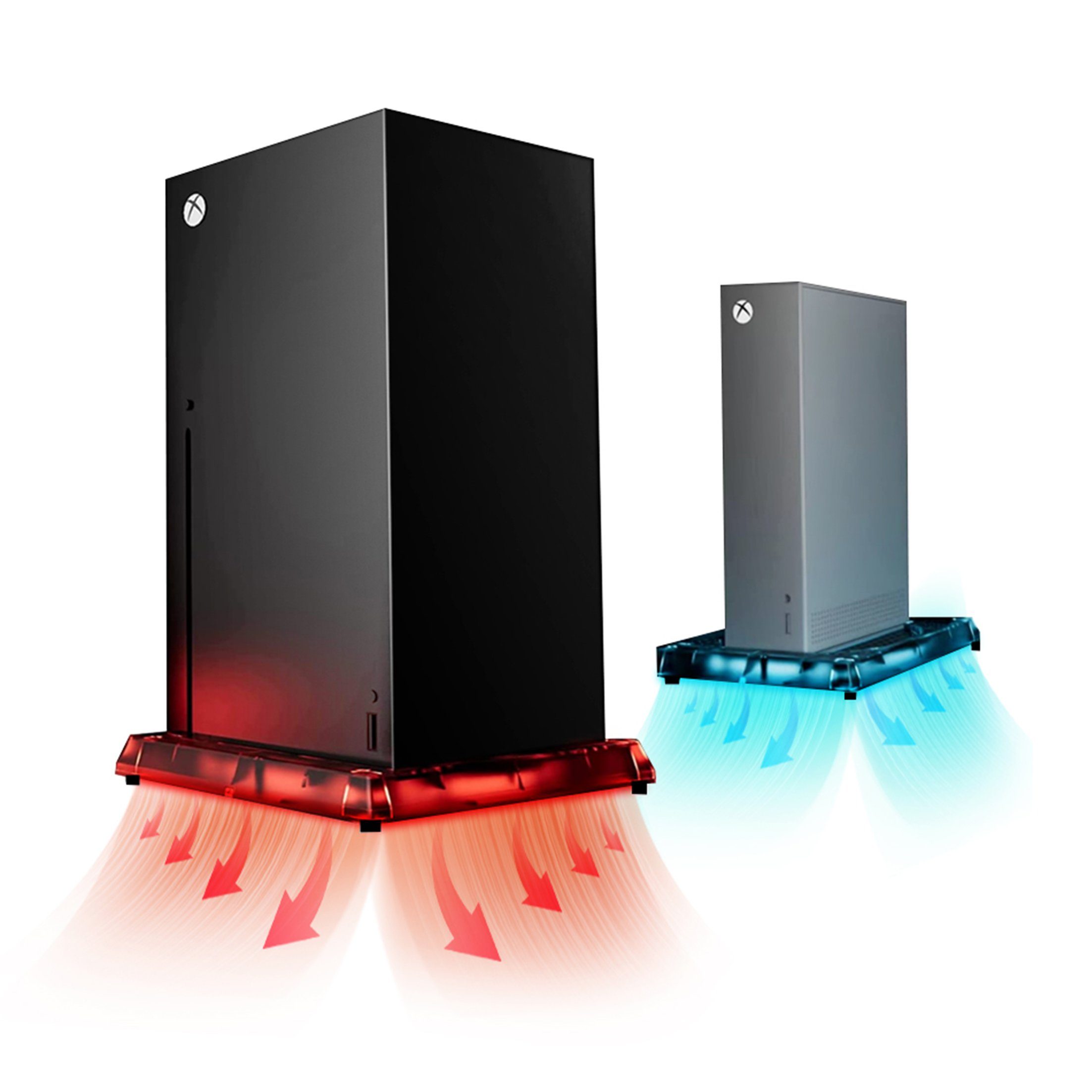Xbox 5-Controller Dock,RGB,LED-Lichtleiste,für PlayStation Kühlung X/S Serie XBOX-Konsole Tadow