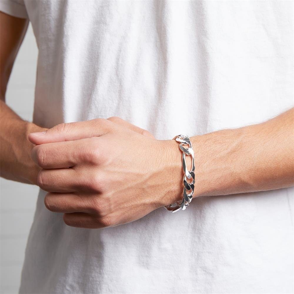 JEWLIX Silberarmband 925 Silber Figaroarmband Silber 13mm Länge wählbar FA0 günstig online kaufen