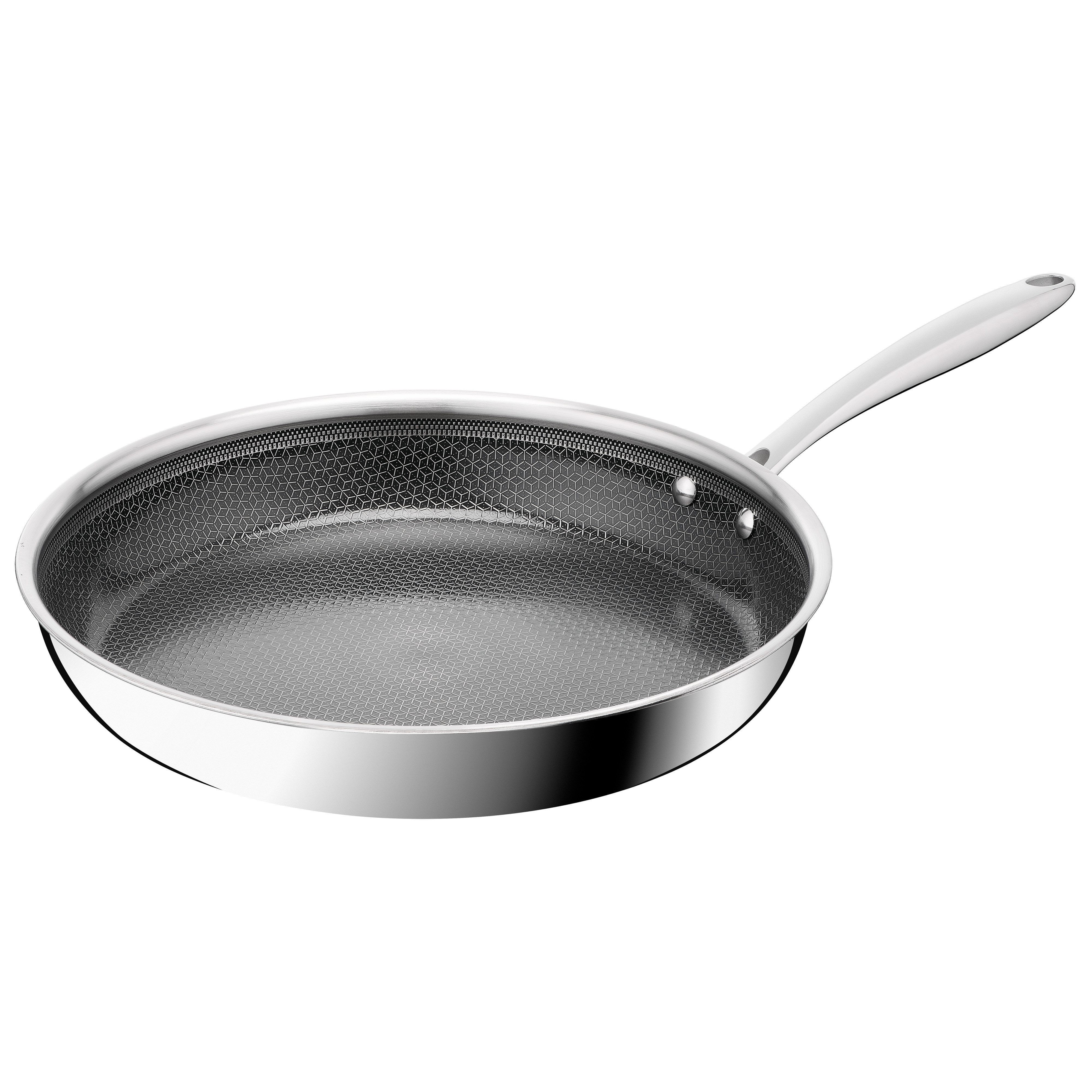 Tefal Bratpfanne Master Mesh, Edelstahl (1-tlg), HybridMesh-Technologie, mineralische Oberfläche, induktionsgeeignet