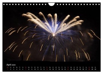 CALVENDO Wandkalender Feuerwerk (Wandkalender 2024 DIN A4 quer), CALVENDO Monatskalender