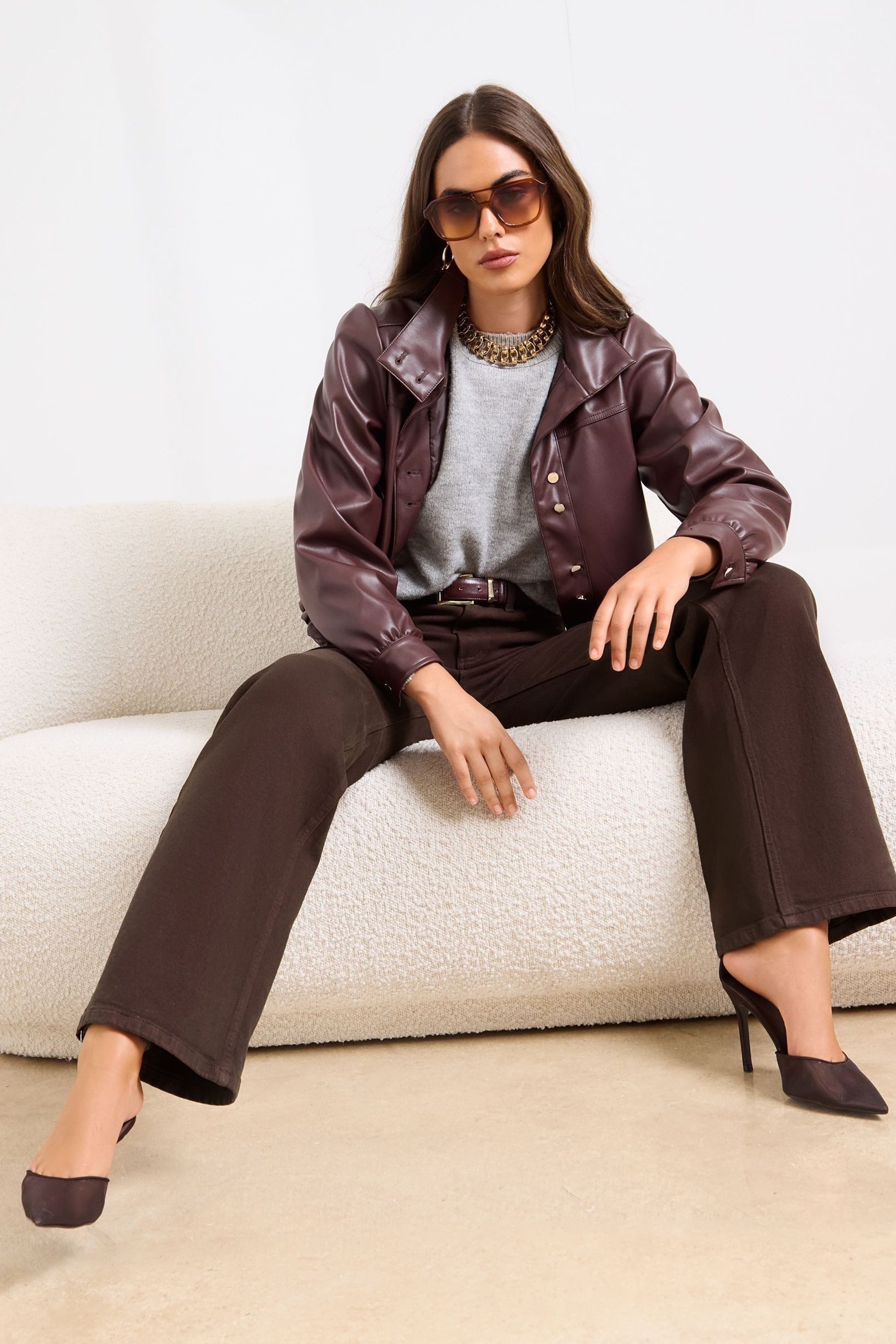 LIPSY Weite Jeans Lipsy Jeans mit weitem Bein, Regular (1-tlg)
