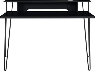 loft24 Schreibtisch Newline, mit kabelloser Ladestation und Kabeldurchführung, Breite 115 cm