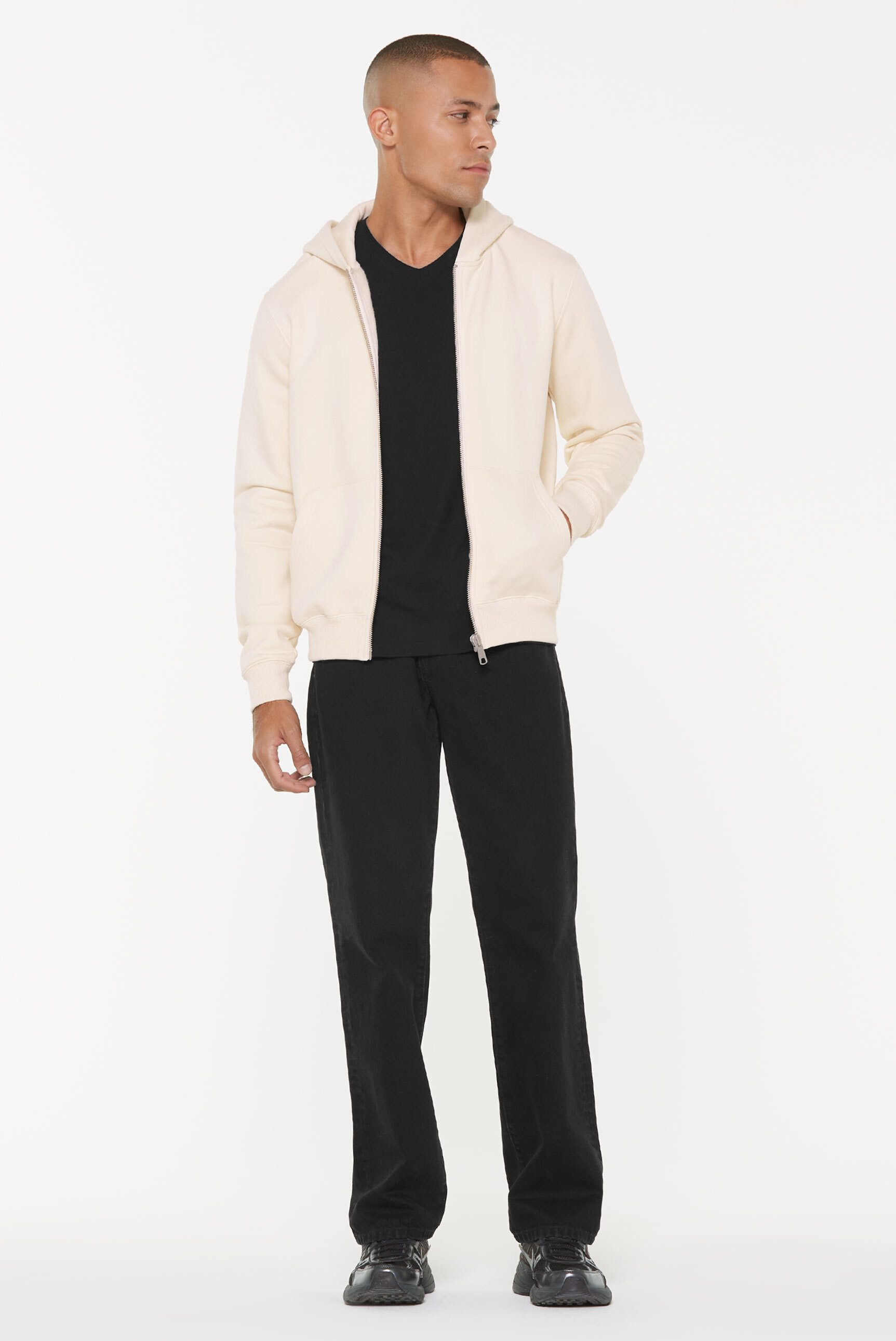 Harlem Soul Kapuzensweatjacke mit Baumwolle