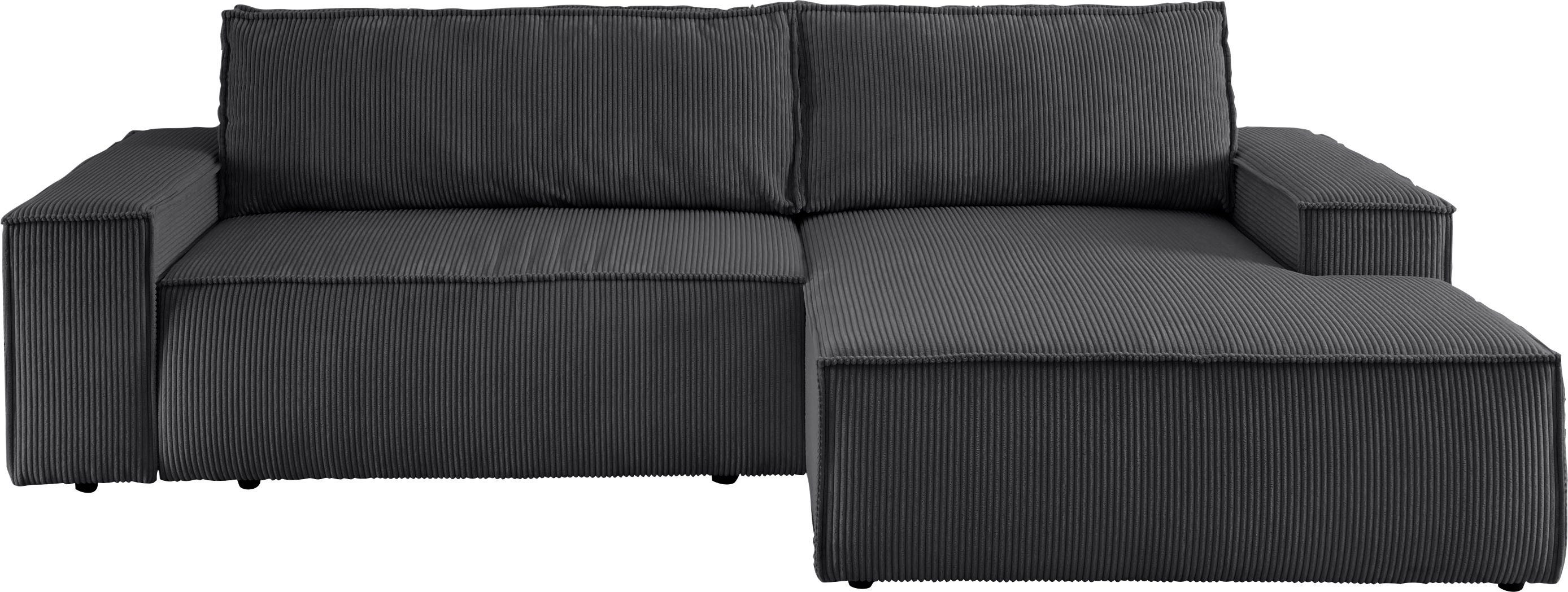 Home affaire Ecksofa SHERWOOD Schlafsofa 267 cm, L-Form, Schlaffunktion mit günstig online kaufen