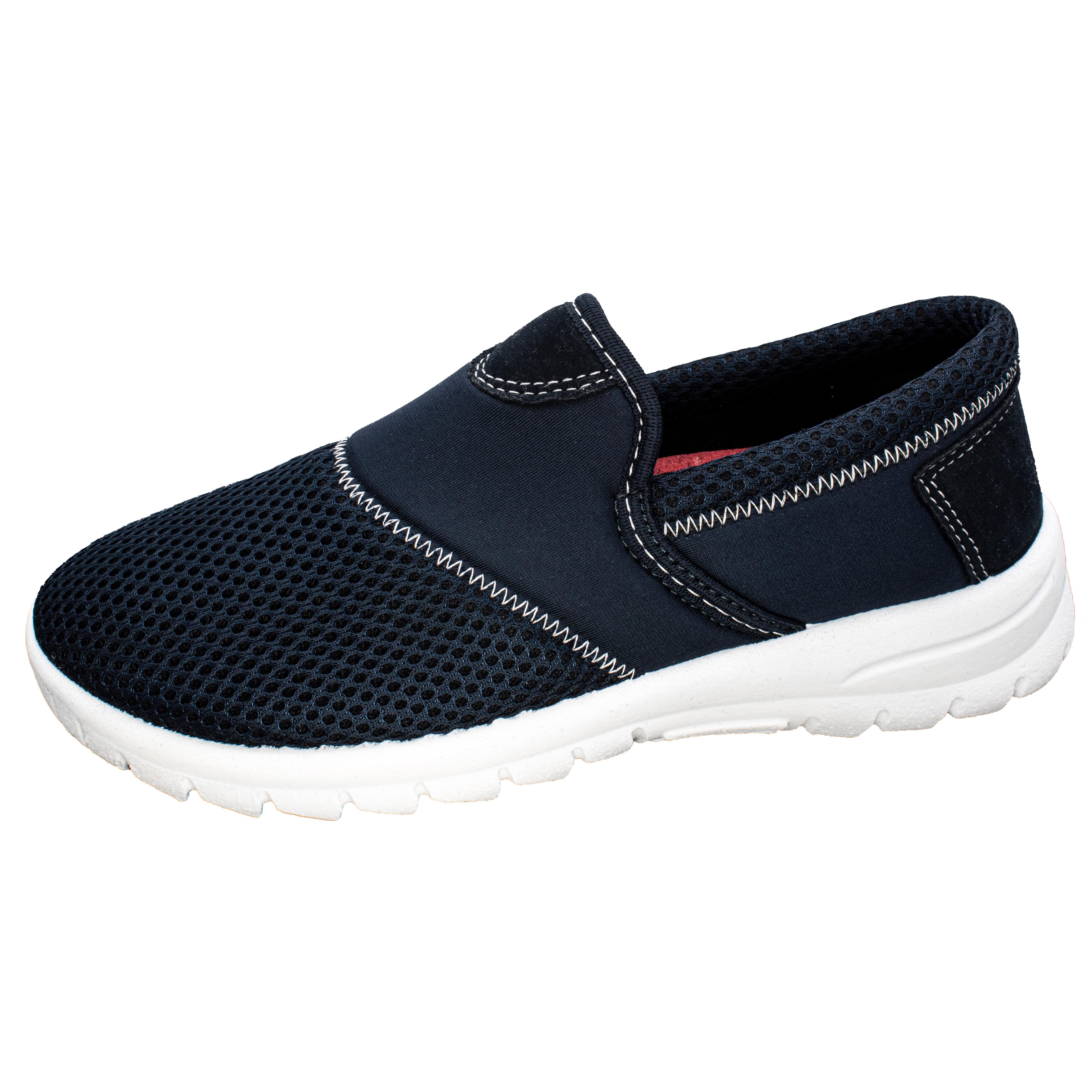 Fischer-Markenschuh Ortho Aktiv Slipper aus Mesh, mit Microtexfutter, Weite H, Einlegesohle herausnehmbar