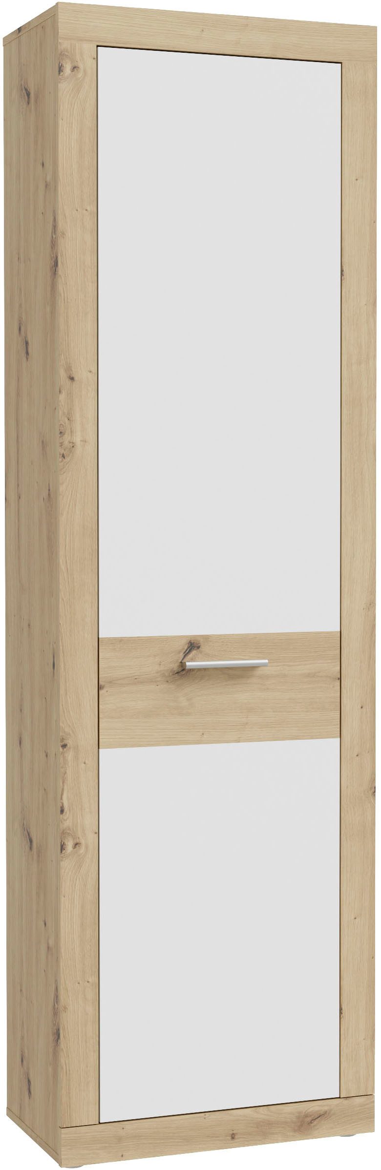 FORTE Garderobenschrank Baccio (B/H/T ca. 58,3x33,81x96,8 cm) Garderobenschrank, Rahmenoptik, Keiderstange