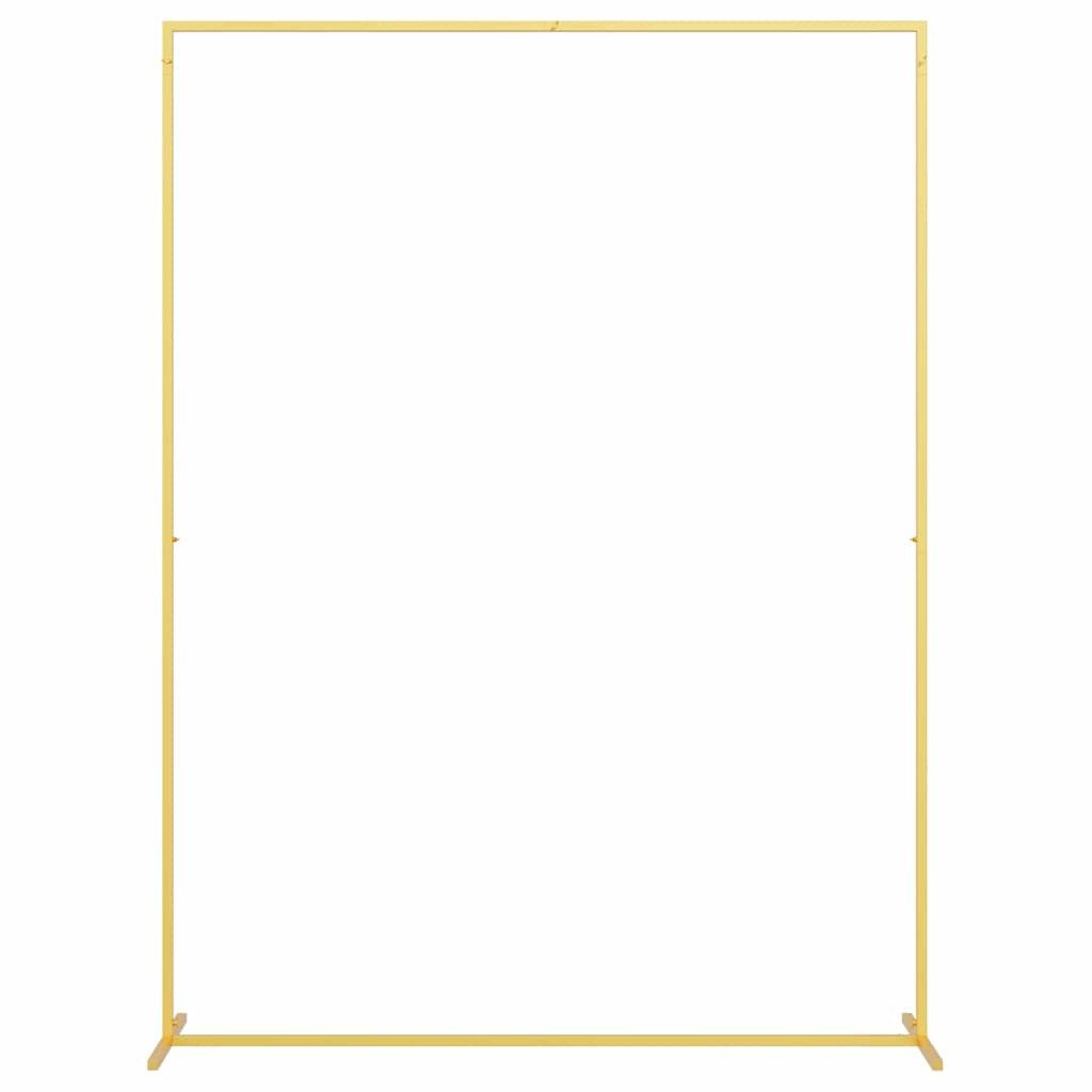 vidaXL Pergola Hochzeitsbogen Gold 150 x 49,5 x 200 cm Stahl, (1-tlg)