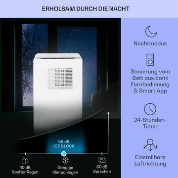 Klarstein Klimagerät Iceblock Ecosmart 7, Klimagerät mobil Air Conditioner Kühlgerät Luftkühler