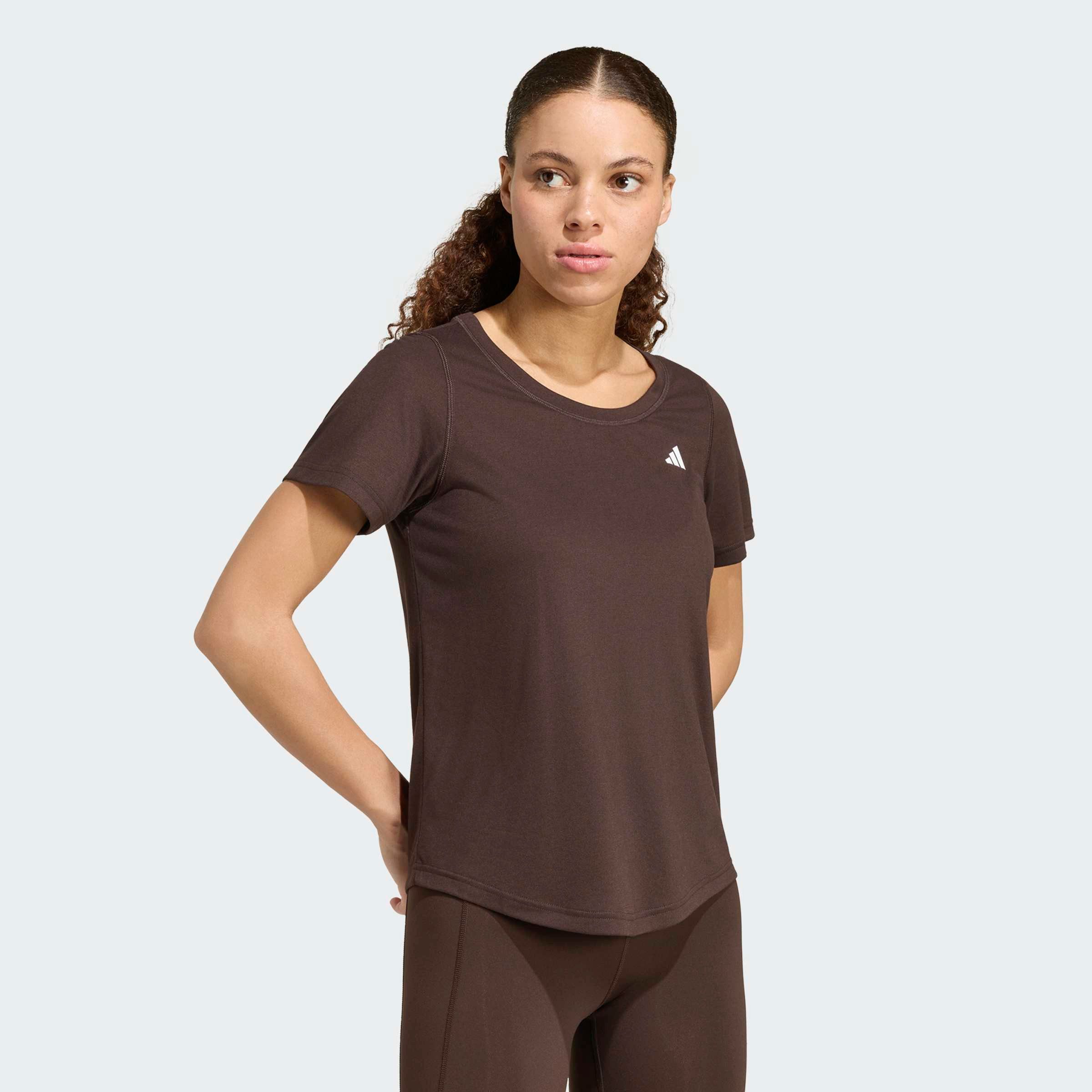adidas Performance T-Shirt WORKOUT ESSENTIALS MIT TIEFEM AUSSCHNITT für sportliche Looks im Alltag und beim Training, ohne Verschluss