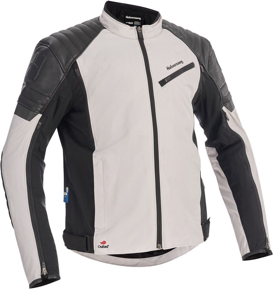 Halvarssons Motorradjacke Textile Jacket Solberg Light Grey/Black günstig online kaufen
