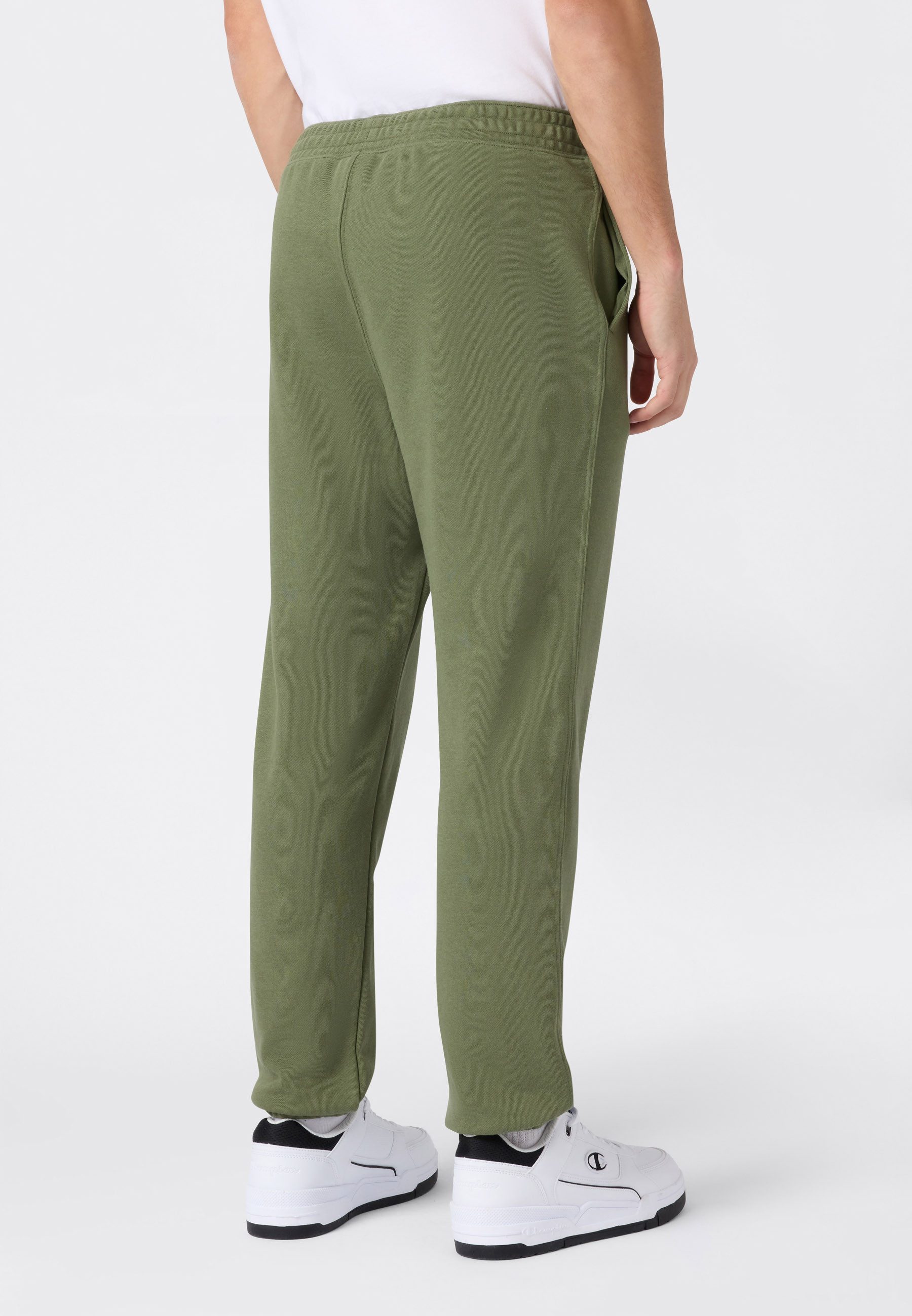 Champion Jogginghose ICONS Terry Elastic Cuff Pants Large Logo sportliche Jogginghose, aus Baumwolle und Polyester