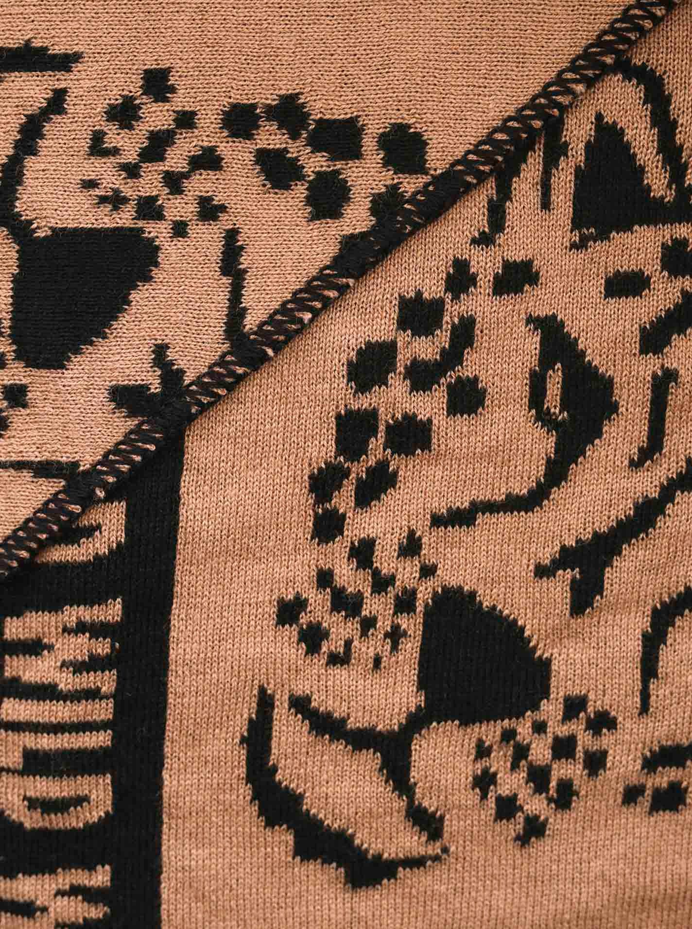 Zwillingsherz Modetuch Dreieckstuch "Leo Gesicht", mit Leopardengesicht und günstig online kaufen