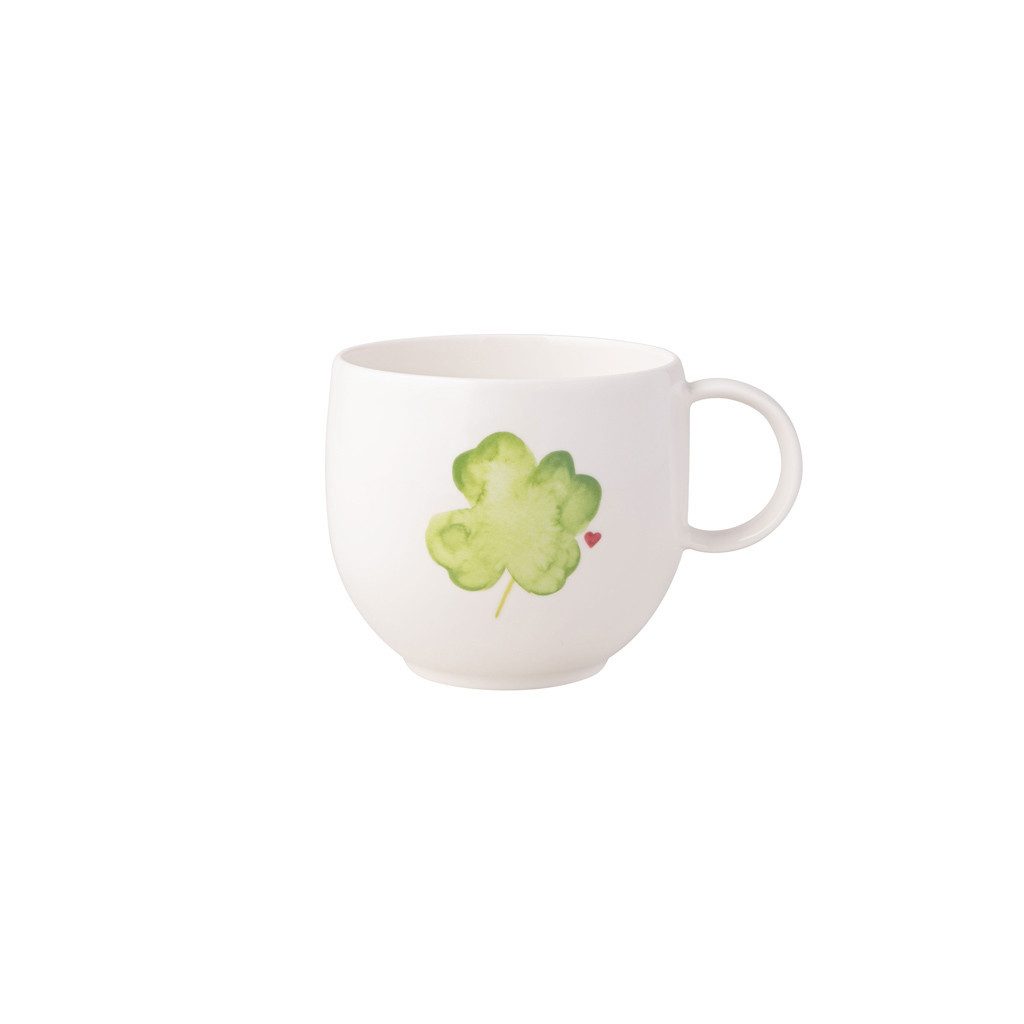 like. by Villeroy & Boch Tasse With Love Henkelbecher Good Luck 290 ml, 1-tlg., Porzellan, Premium Porcelain, mikrow.- & spülm.sicher, Made in Germany