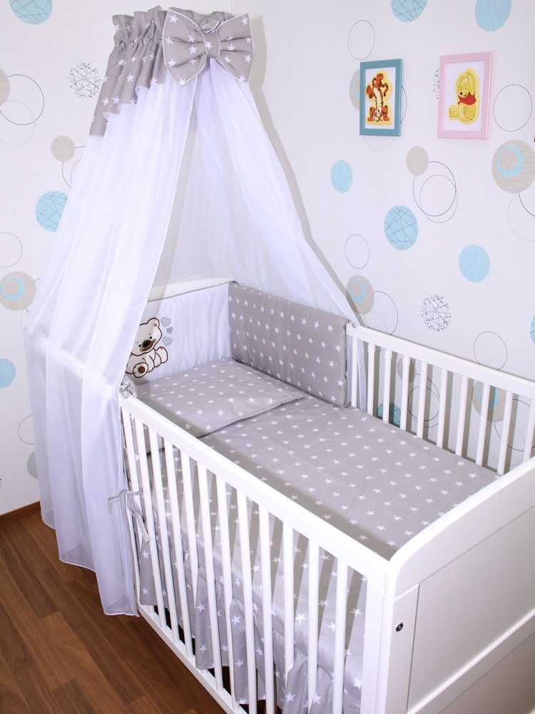 Primawela Babybettwäsche Baby Bettset -5-6 teiliges Set mit Chiffon Himmel günstig online kaufen