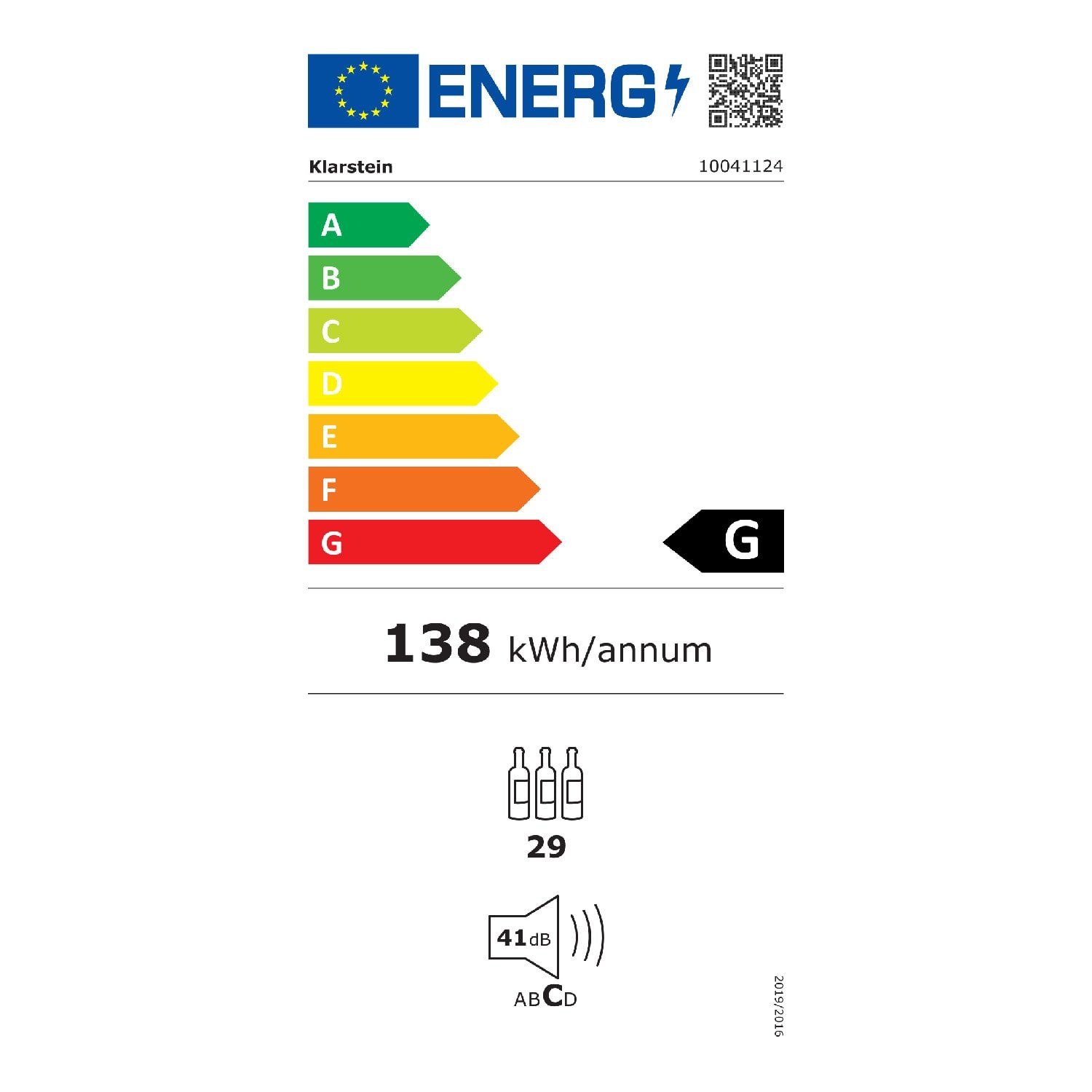 Energieeffizienzklasse: 