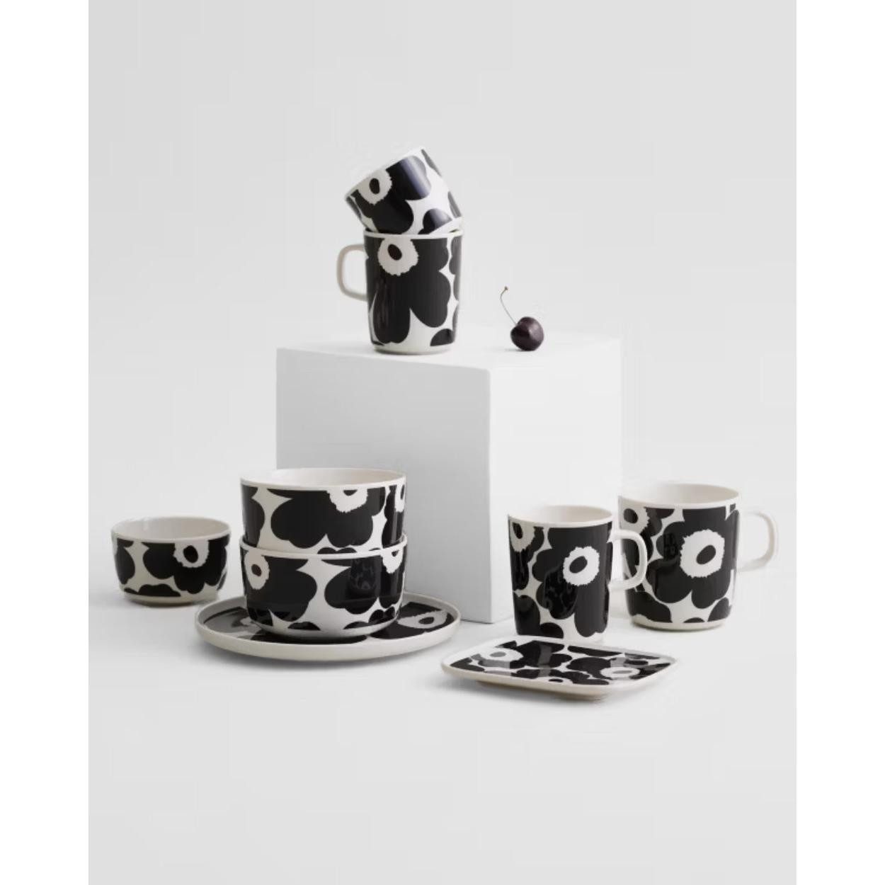 Marimekko Schüssel Schale Oiva Unikko White-Black (16,5x7cm)