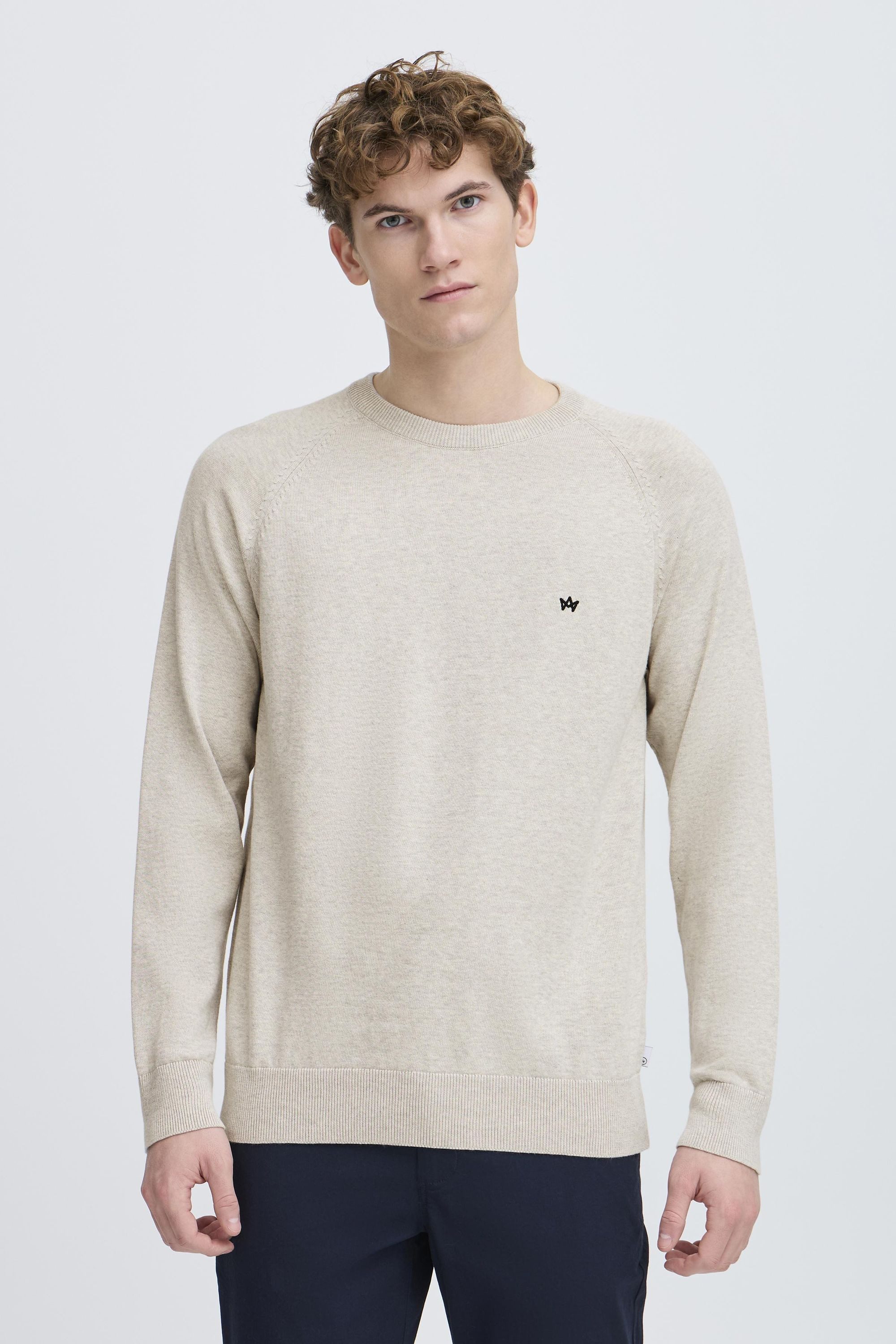 Kronstadt Вязаные свитера KSEmil Basic Crewneck mit Stickerei