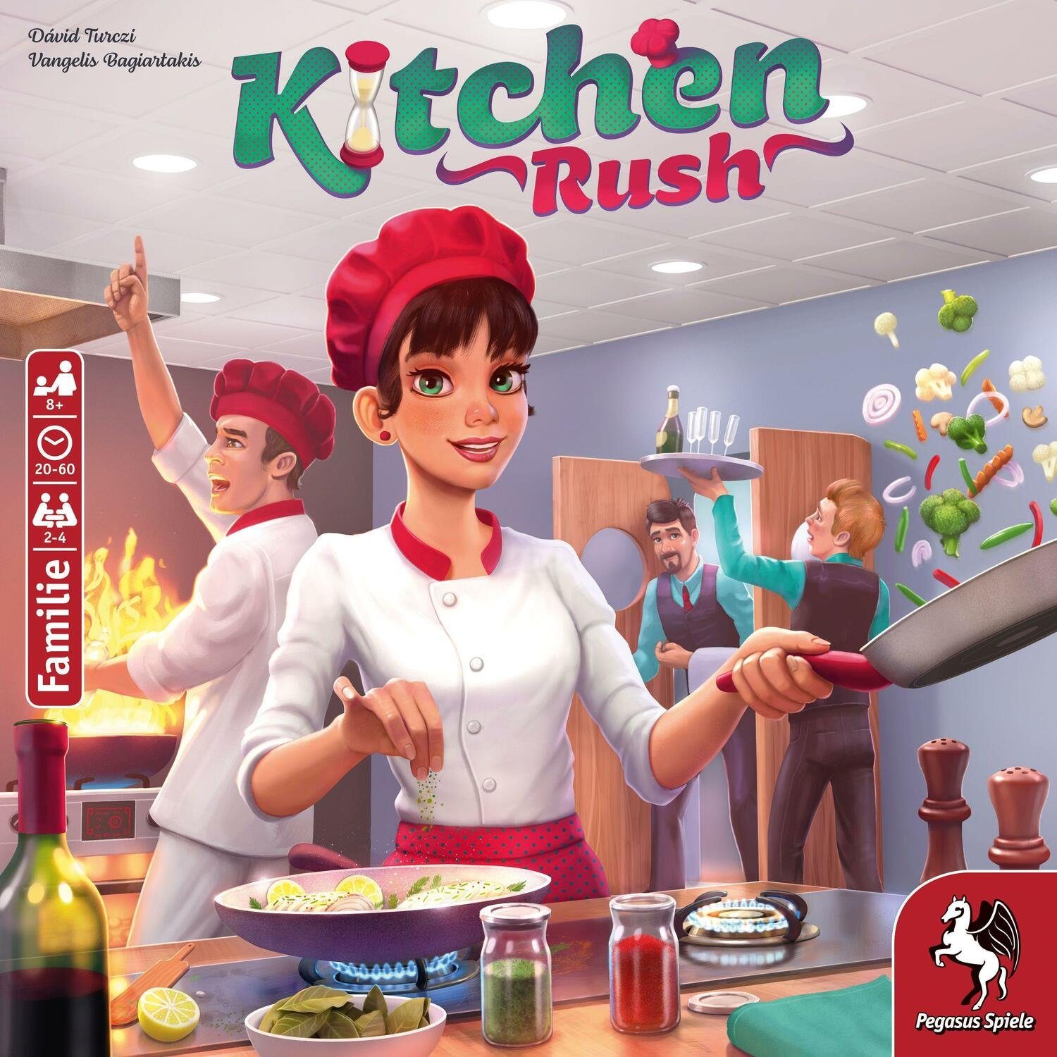 Pegasus Spiele Spiel, Kitchen Rush *Empfohlen Spiel des Jahres 2020*