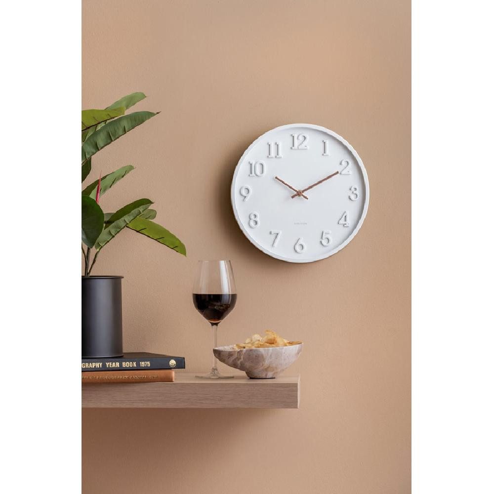 Karlsson Uhr Wanduhr Calma Weiß – Bild 5 von 5