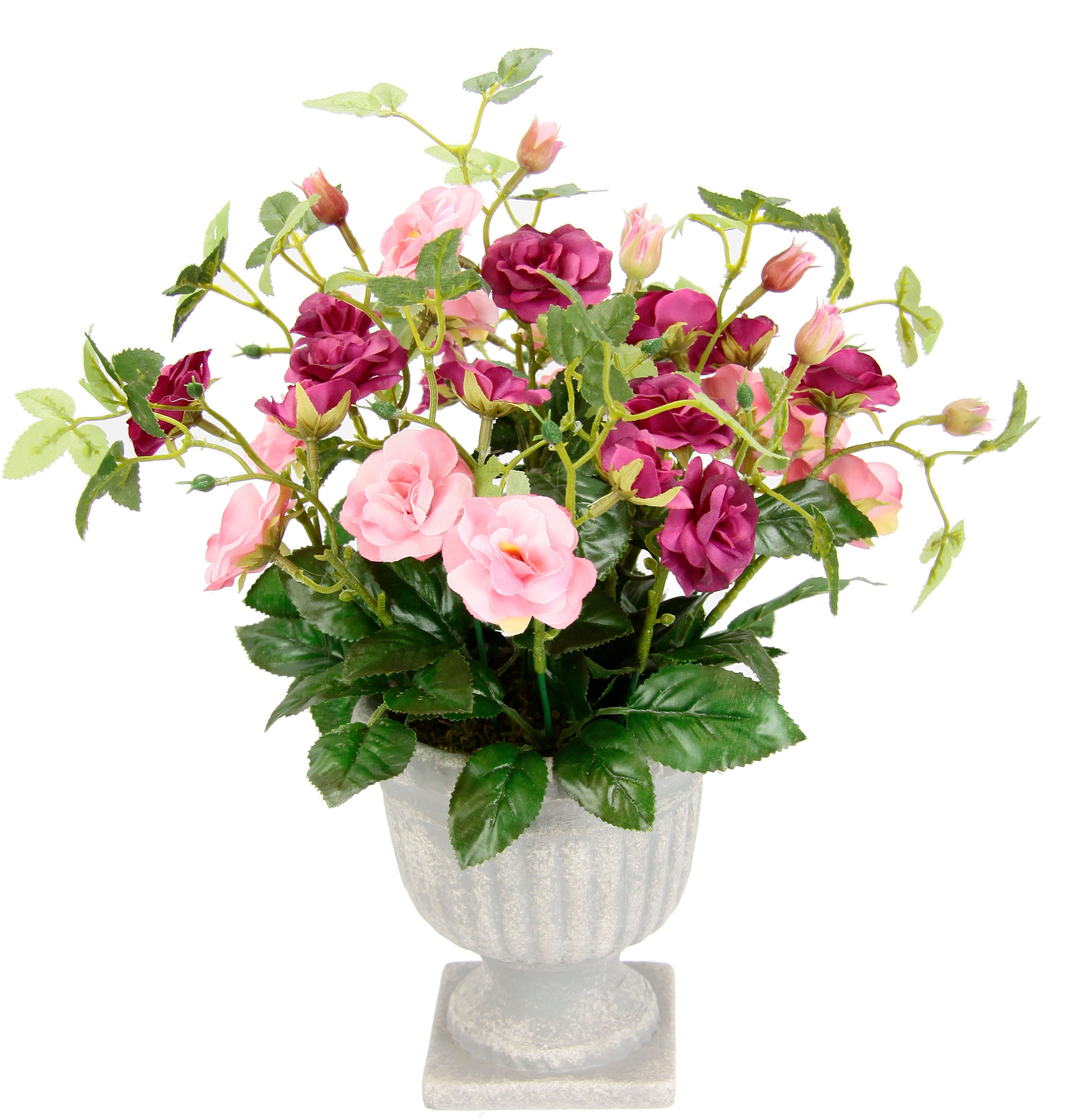 Kunstblume Rosen im Pokal, I.GE.A., Höhe 35 cm günstig online kaufen