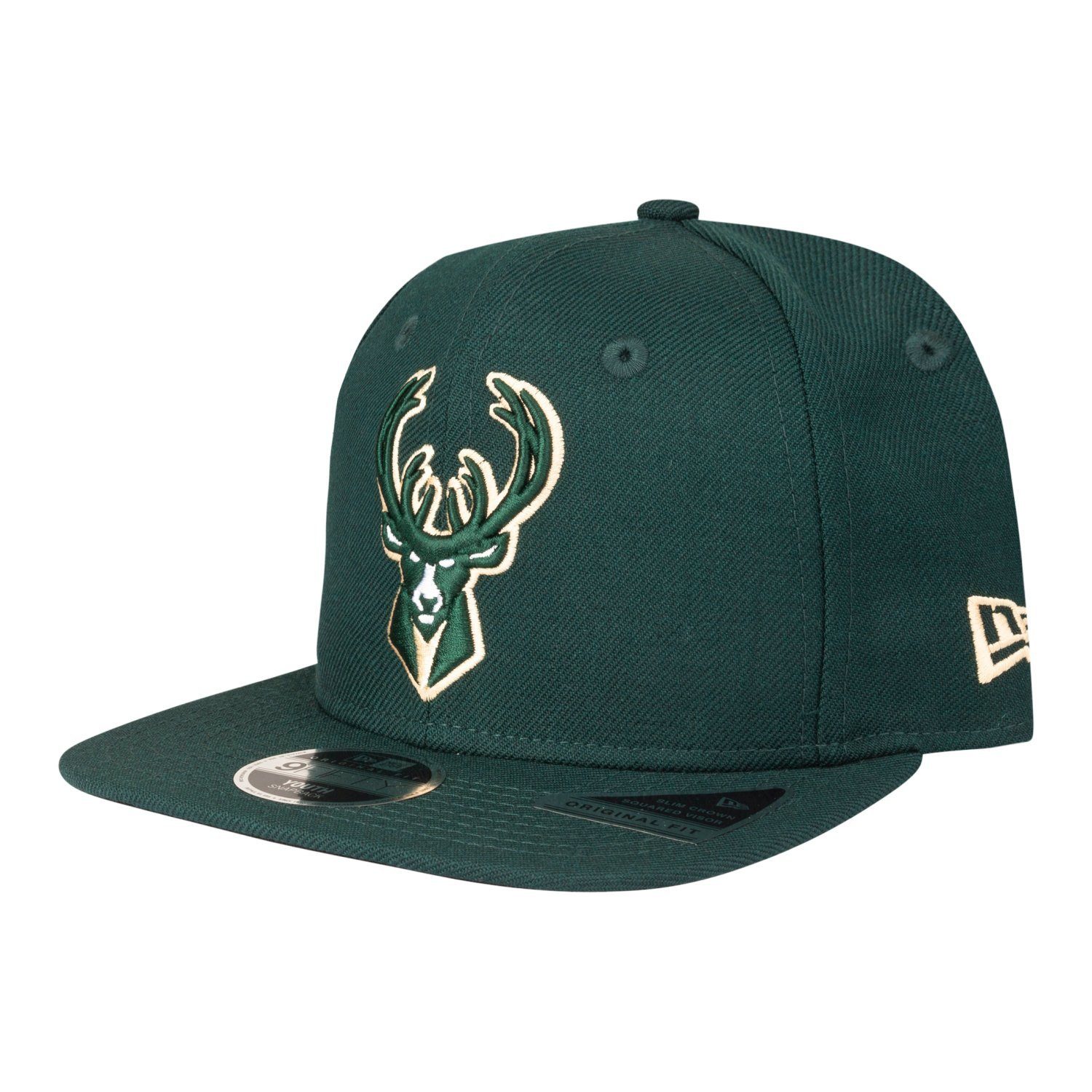 New Era Baseball Cap 9Fifty Wolle NBA Teams Milwaukee Bucks GREEN