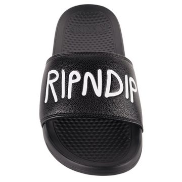 RIPNDIP Simple Logo Slides - black Badepantolette